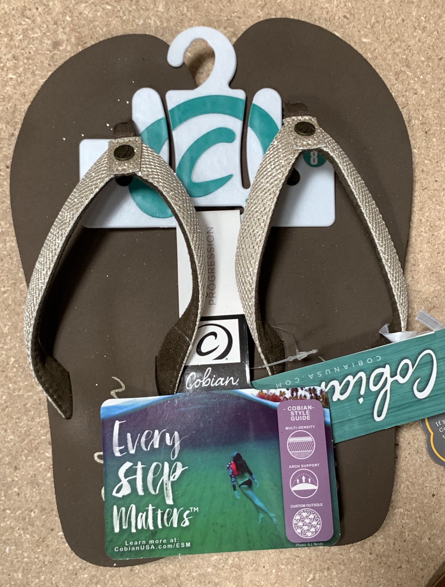 7 Pairs Cobian Flip Flop Sandals, New w. Tags, Various Styles and Sizes (Retail $251) - Image 5 of 6