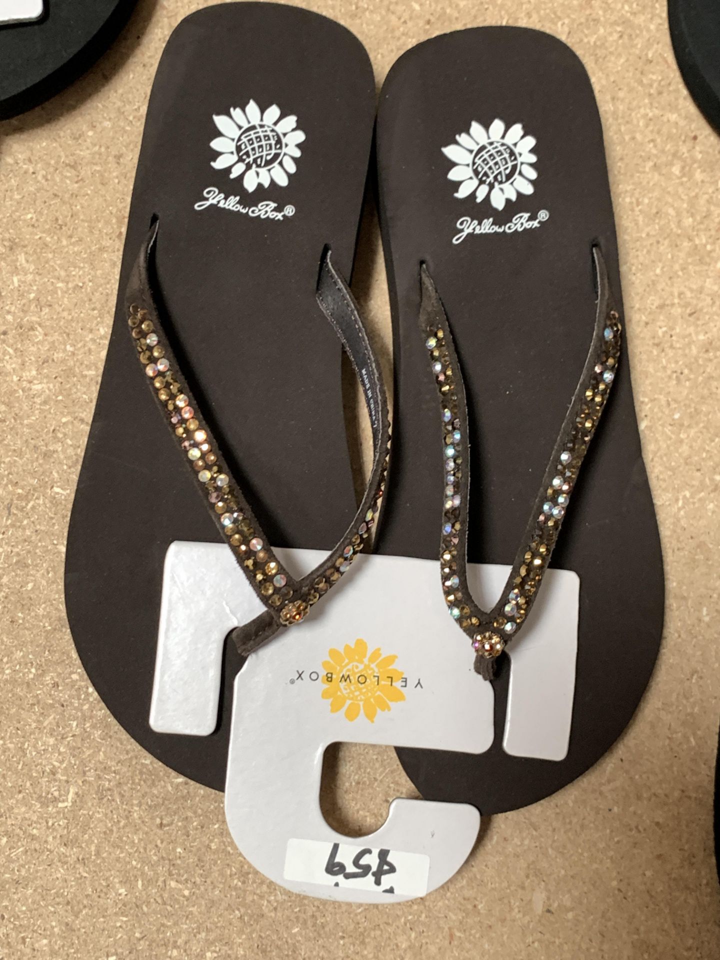 8 Pairs Yellow Box Flip Flop Sandals, New w. Tags, Various Styles and Sizes (Retail $454) - Image 5 of 7