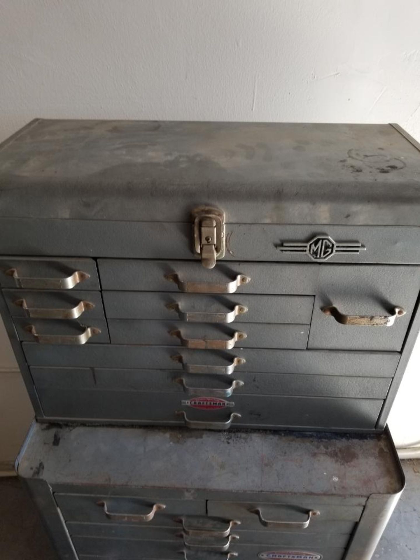 Vintage Craftsman Metal Tool Chest Cabinet Box, 19 drawer, 4 feet tall *Los Angeles Area Pick Up - Image 8 of 8