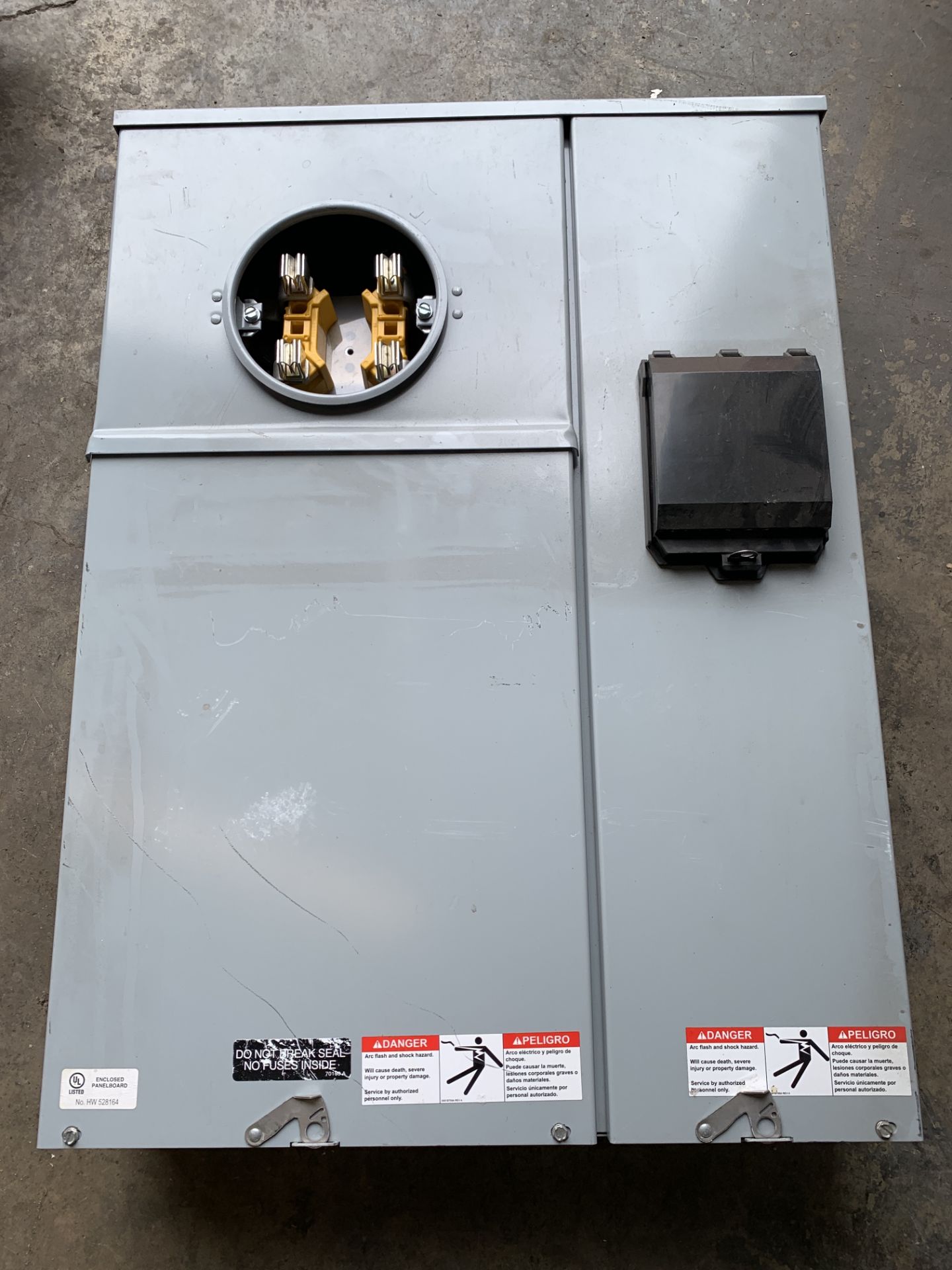Electrical Meter Enclosed Panel Board Unit, stands approx 3' tall, sold as is, In Los Angeles