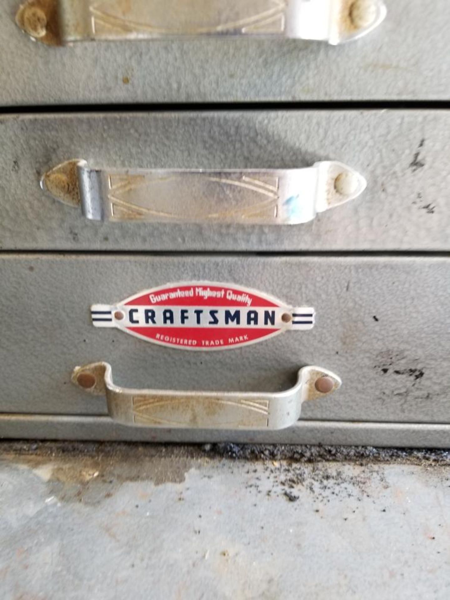 Vintage Craftsman Metal Tool Chest Cabinet Box, 19 drawer, 4 feet tall *Los Angeles Area Pick Up - Image 7 of 8