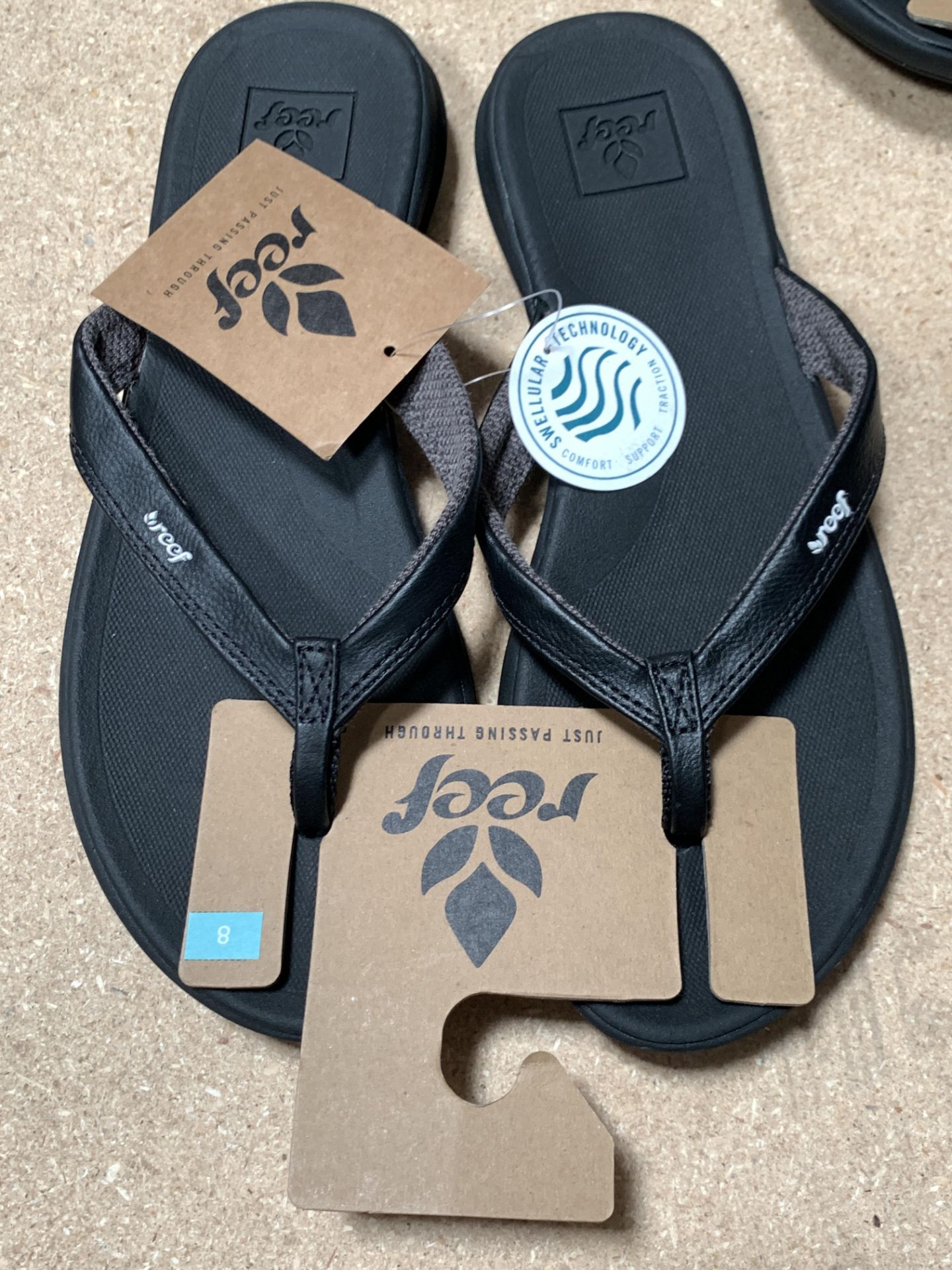 10 REEF Flip Flop Sandals, New w. Tags, Various Sizes, Rover Catch Black (Retail Value $550) - Image 3 of 5