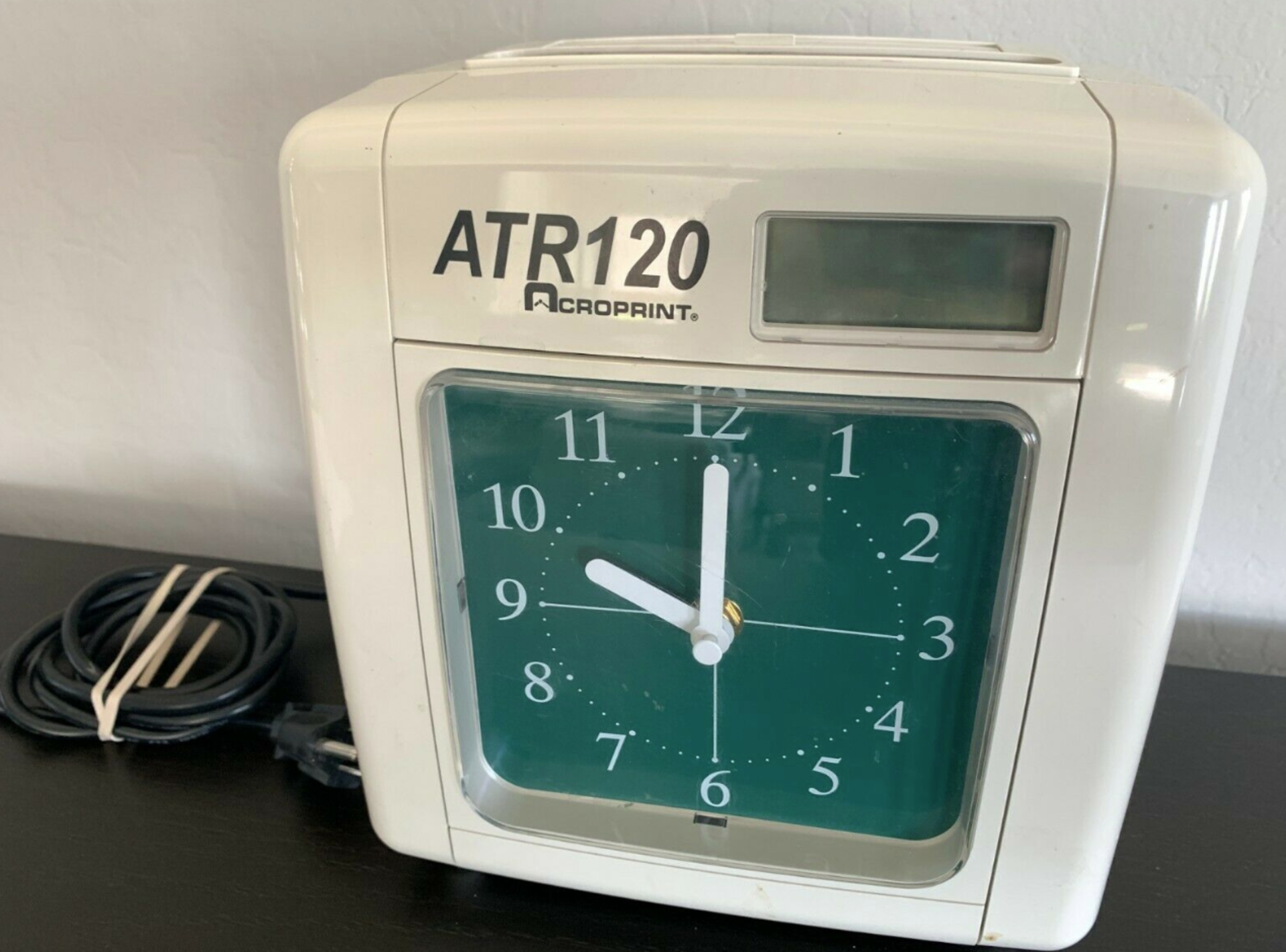 ACROPRINT ATR120 TIME CLOCK, TIMECARDS AND MANUAL - Image 2 of 3