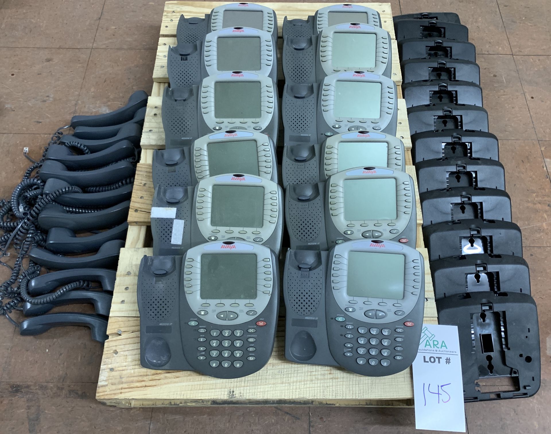12 AVAYA PHONE HANDSETS, MODEL 4620SW IPALL ITEMS ARE SOLD AS IS UNTESTED BUT CAME FROM A WORKING - Image 2 of 4