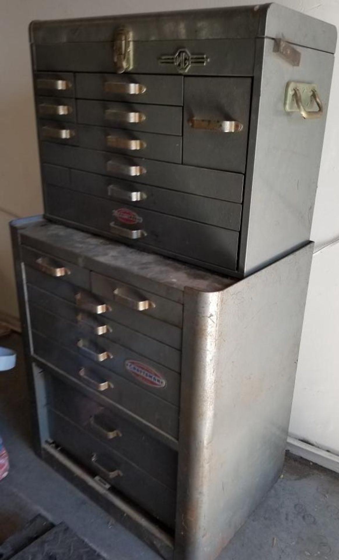 Vintage Craftsman Metal Tool Chest Cabinet Box, 19 drawer, 4 feet tall *Los Angeles Area Pick Up