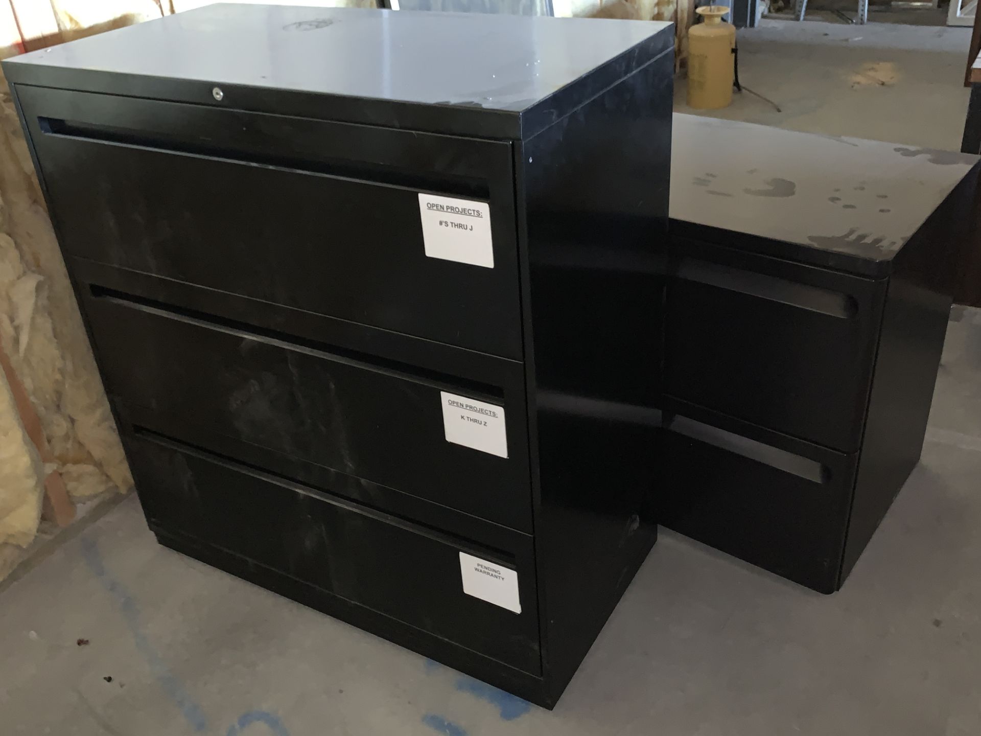 2 Black Filing Cabinets *If won, available for Las Vegas pick up only