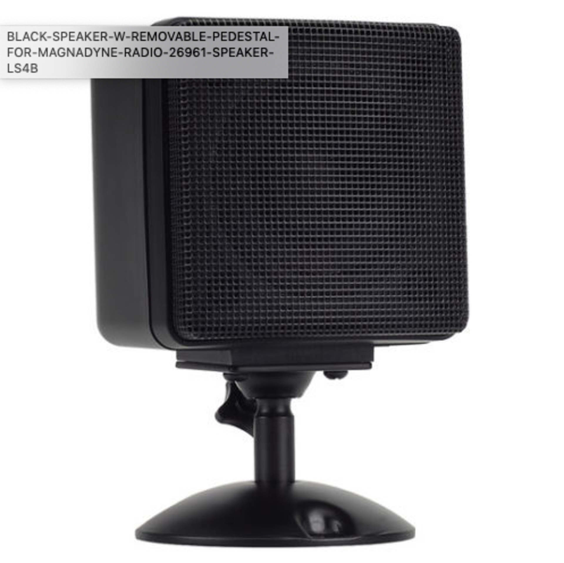 10 SINGLE SPEAKER BLACK SPEAKER W/ REMOVABLE PEDESTAL MODEL 26961 3" Satellite Speaker (Black) - Image 4 of 4