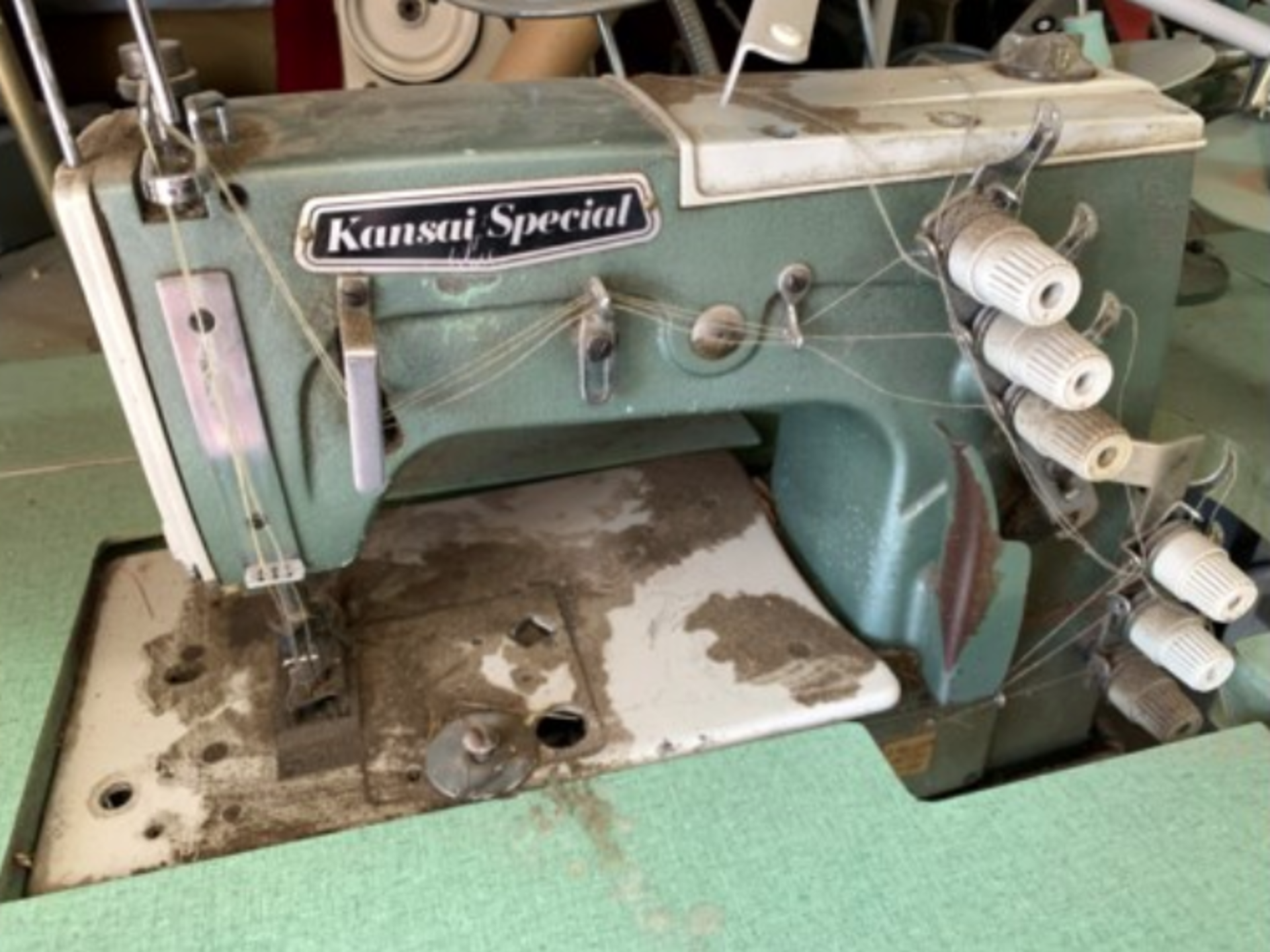 Kansai Special 3-Needle Sewing Machine and Table - Image 3 of 6