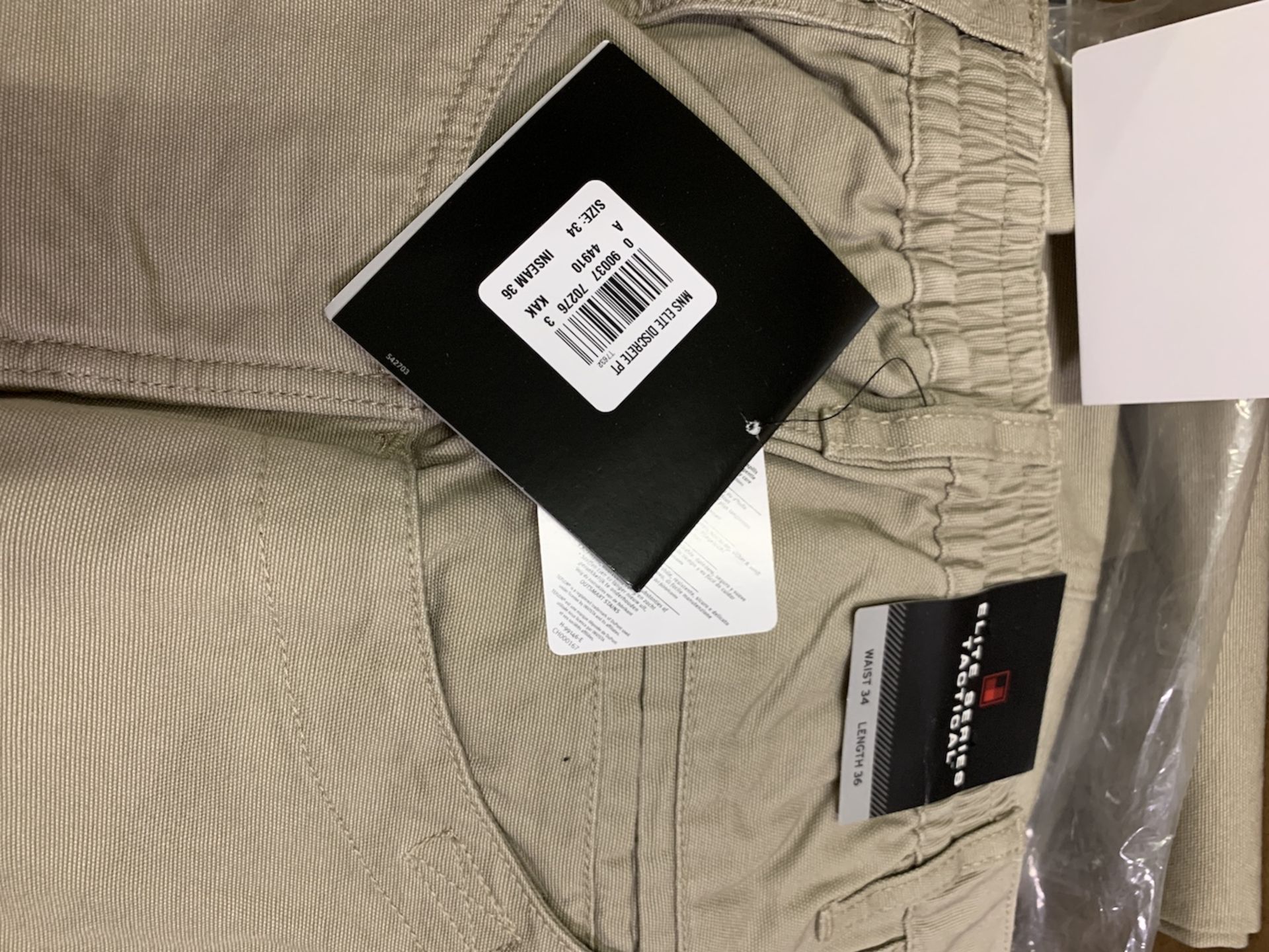 65 Pairs Woolrich Elite Series Tactical Pants, Teflon, Kakhi, Cargo & Discrete, New, Various Sizes - Image 5 of 5