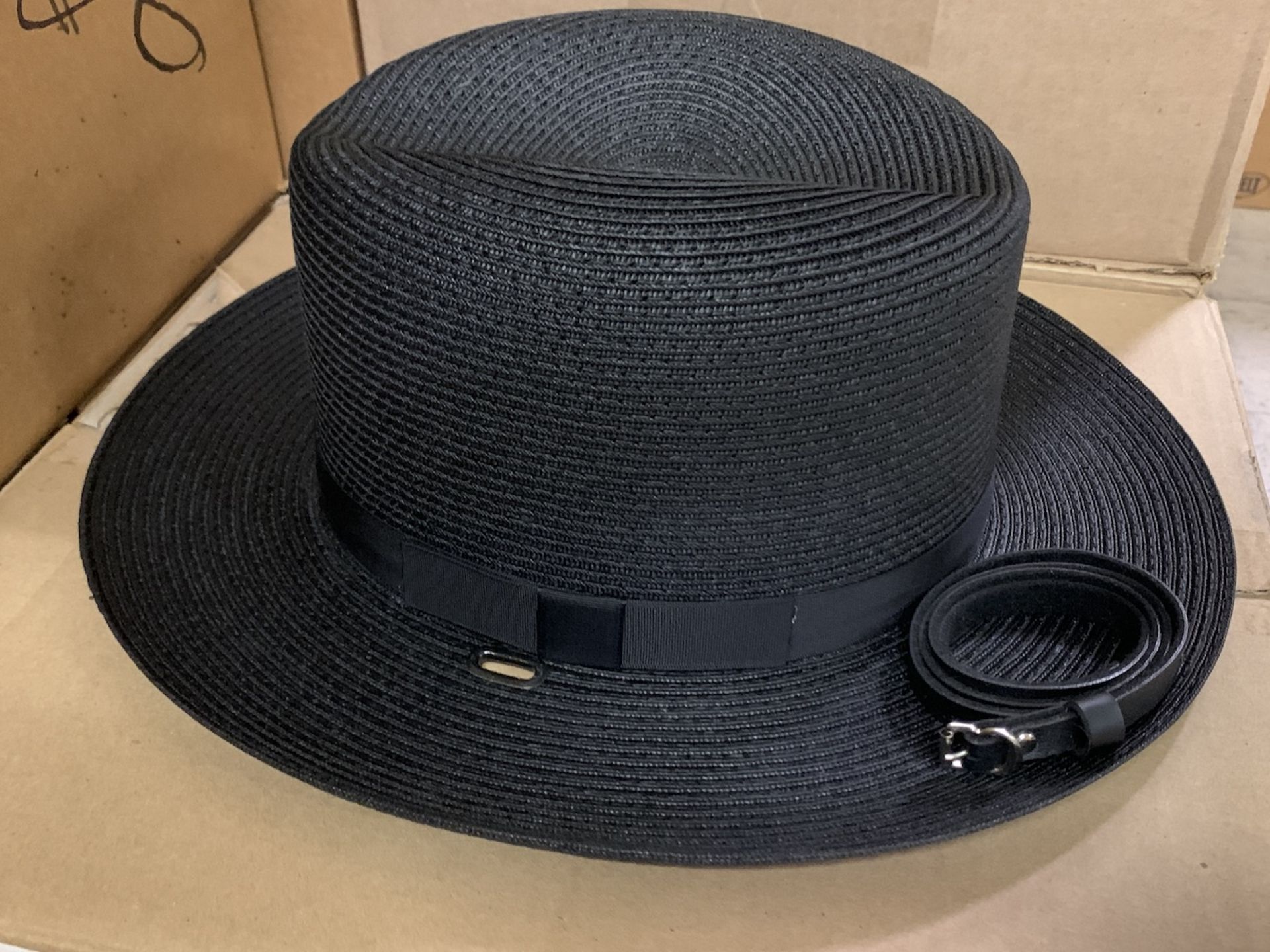 15 Sheriff Uniform Hats, The Lawman Genuine Milano, Straw Single, Various Colors, Various Sizes - Image 10 of 12