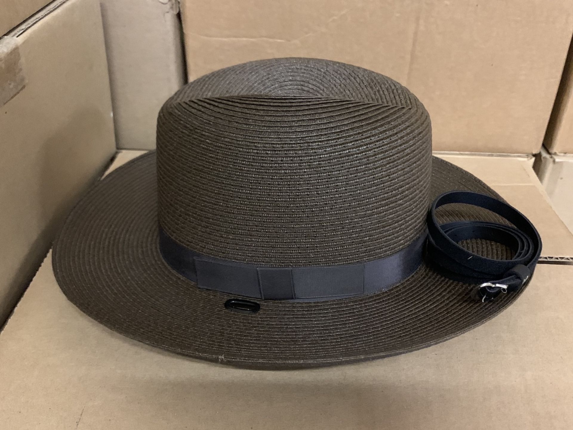 15 Sheriff Uniform Hats, The Lawman Genuine Milano, Straw Single, Various Colors, Various Sizes - Image 7 of 12