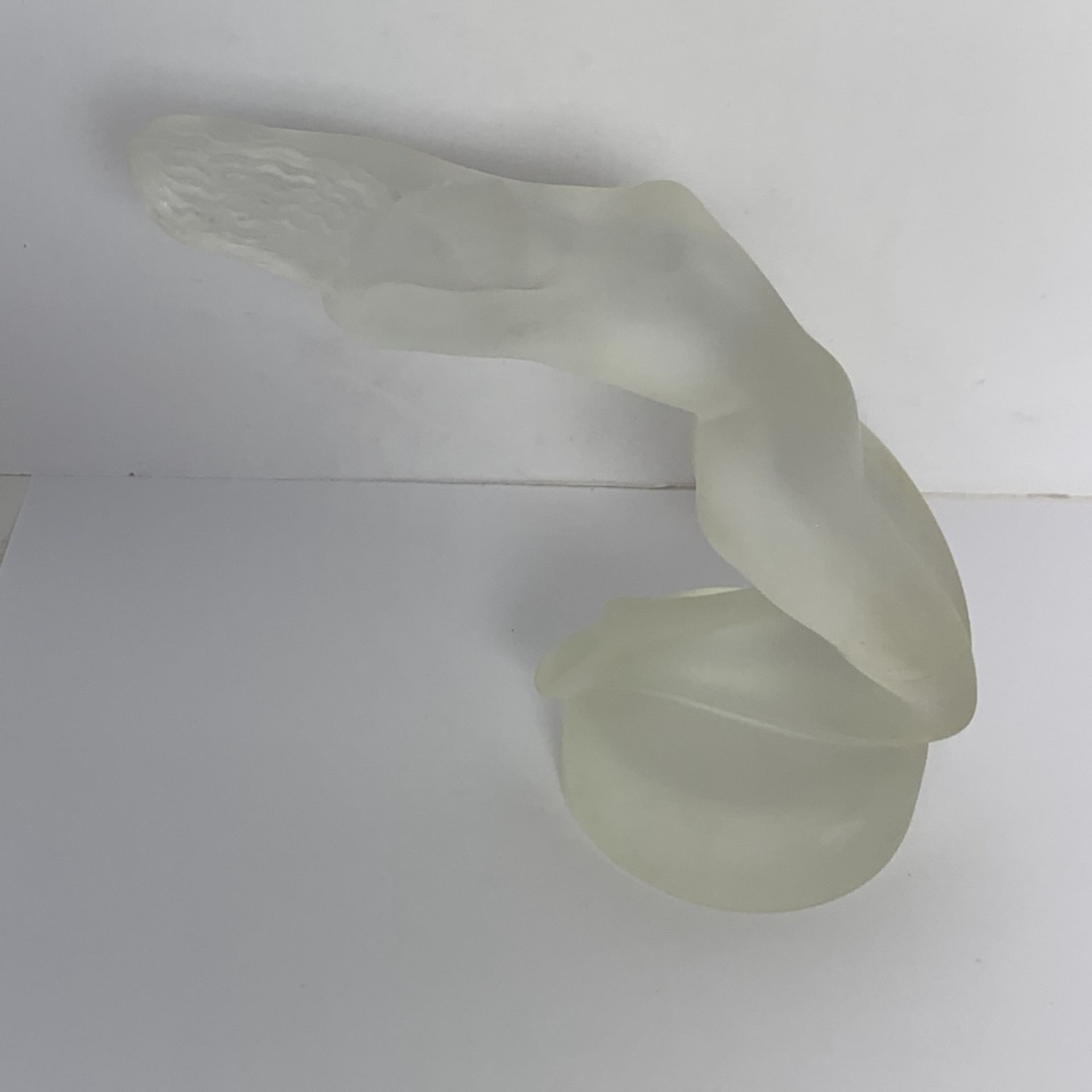 Glass Collectable Figurine, Leaning Backward Woman - Image 3 of 7