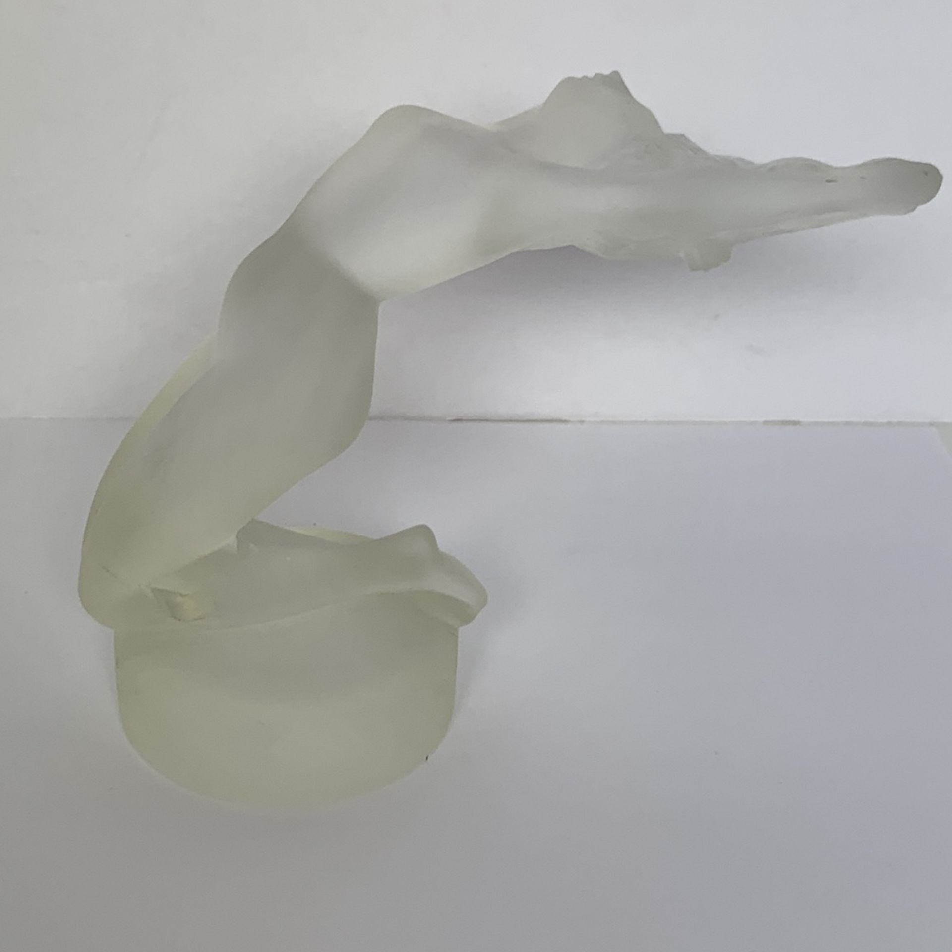 Glass Collectable Figurine, Leaning Backward Woman - Image 5 of 7