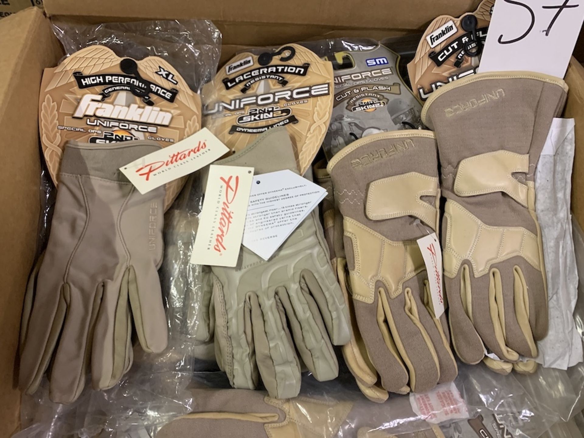 45 Pairs Franklin Uniforce Gloves, High Performance 2nd Skin2 "Special Ops" Sml, 4 Tan Styles, New - Image 2 of 3