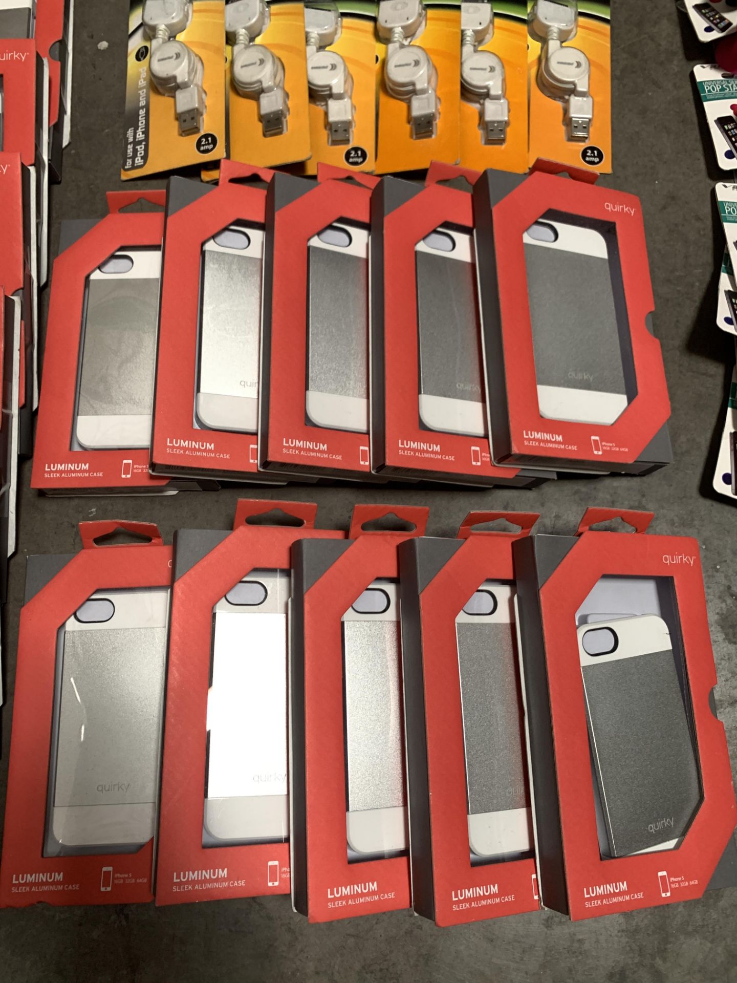 Lot of 34 Phone Cases and Accessories, Including iPhone cases, iPhone stands, and Chargers - Image 3 of 4