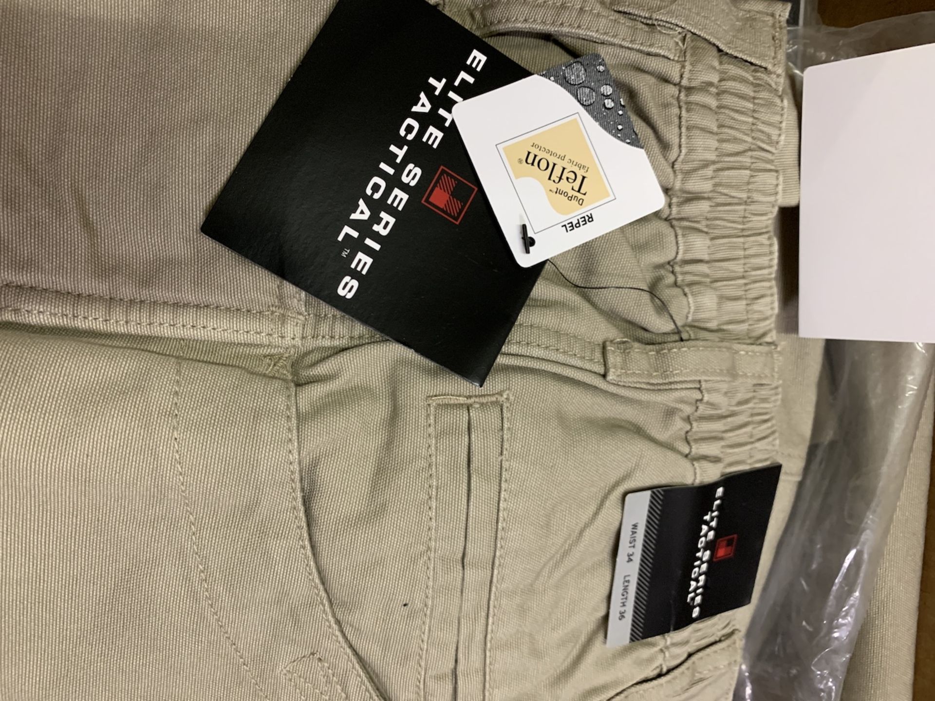 65 Pairs Woolrich Elite Series Tactical Pants, Teflon, Kakhi, Cargo & Discrete, New, Various Sizes - Image 4 of 5