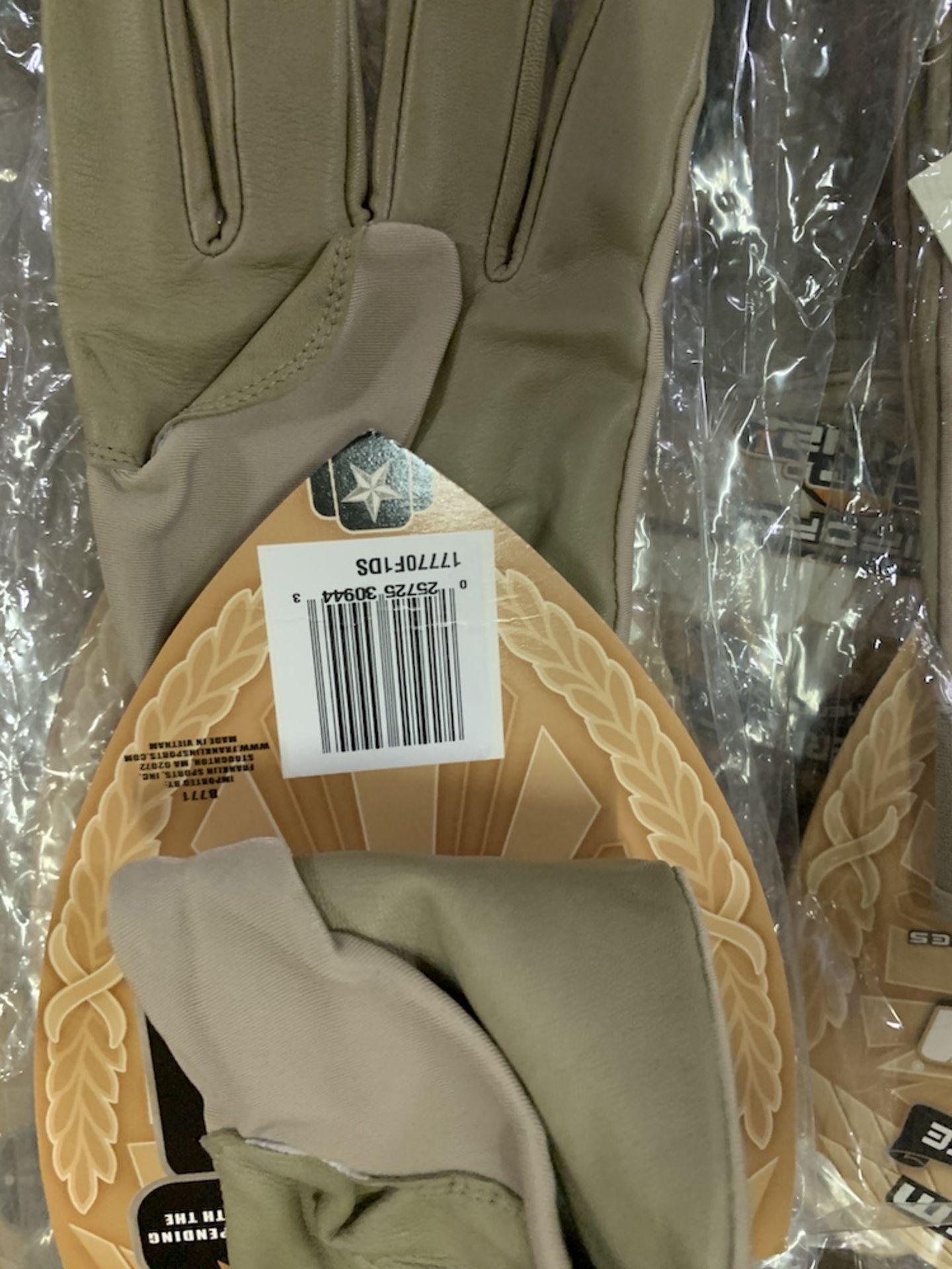 60 Pairs of Franklin Uniforce Gloves, High Performance 2nd Skinz Tan Sml, New in Packaging - Image 5 of 5