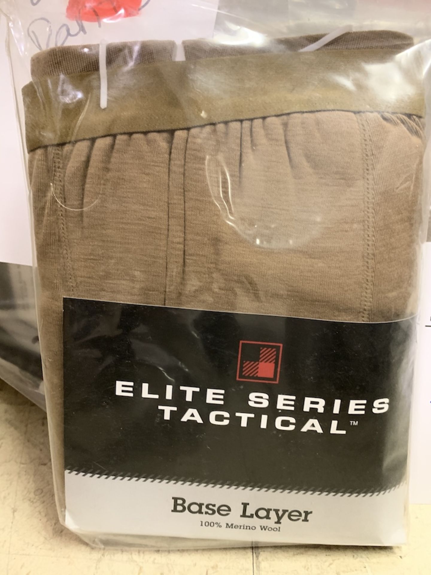 45 Pairs of Elite Series Tactical Base Layer Pants, New in Pack, Brown, Merino Wool, Retail $1,125+ - Image 3 of 4