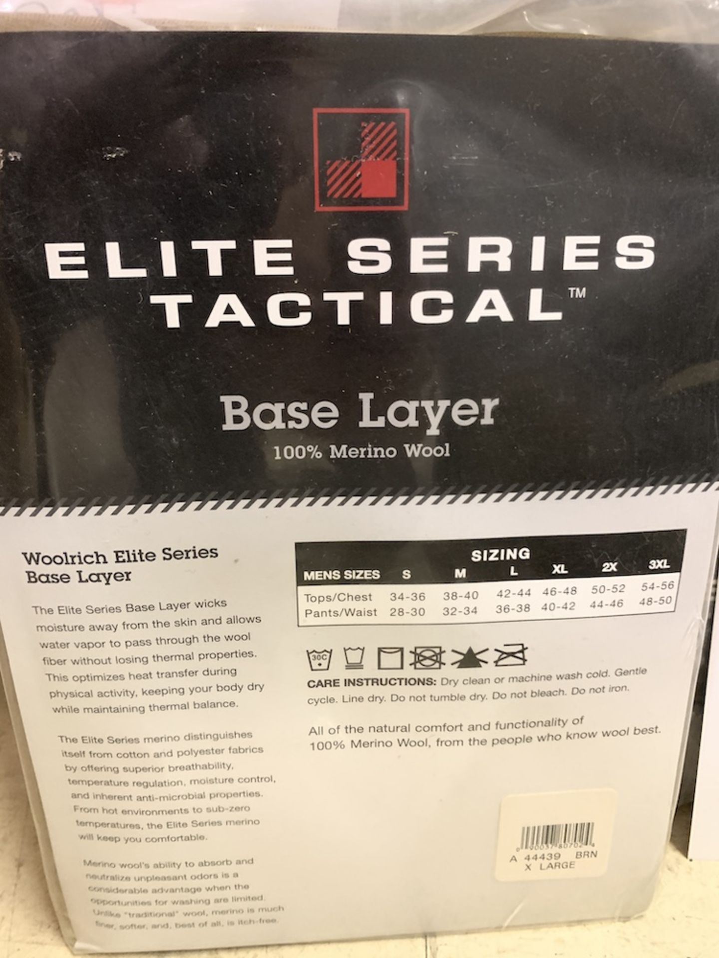 45 Pairs of Elite Series Tactical Base Layer Pants, New in Pack, Brown, Merino Wool, Retail $1,125+ - Image 4 of 4