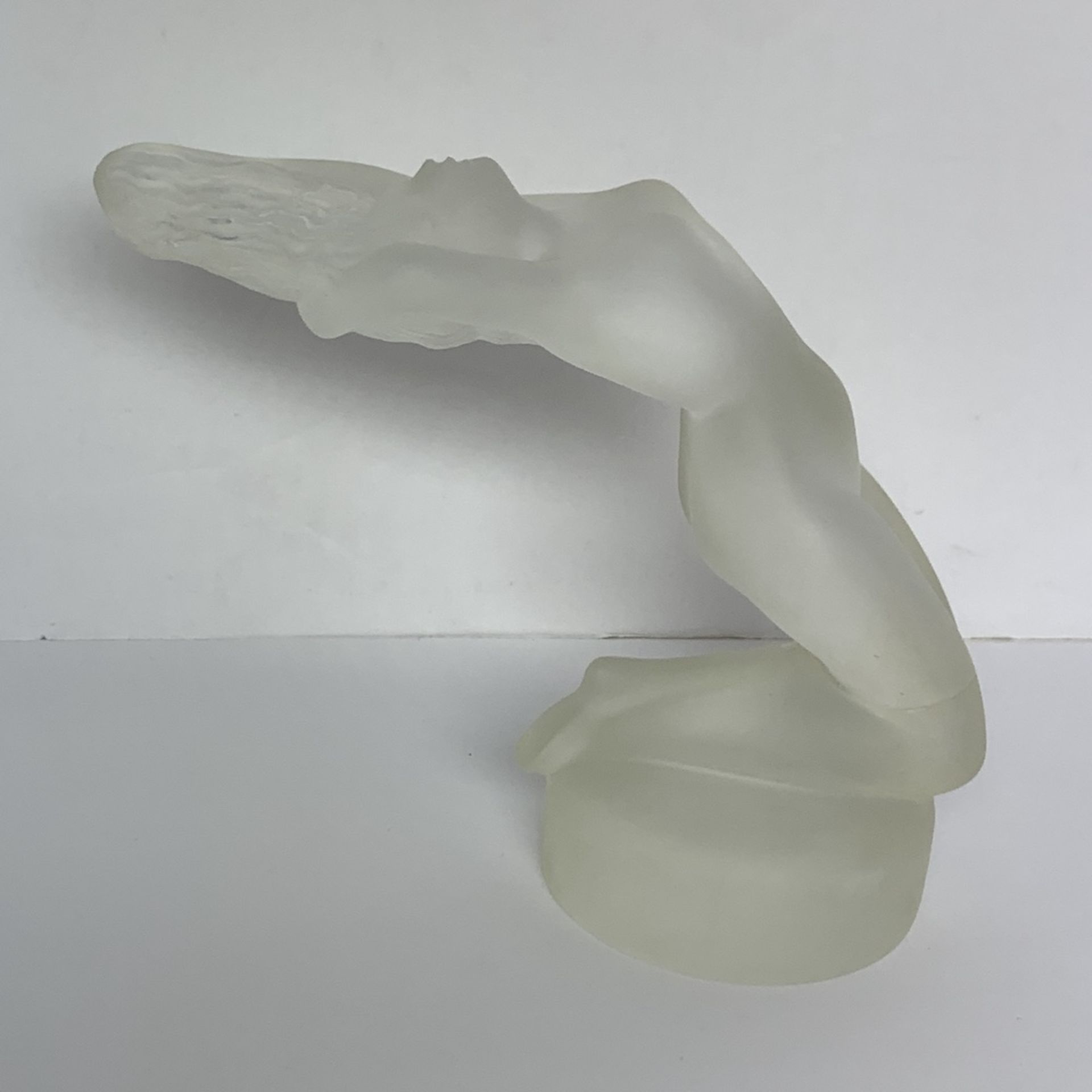 Glass Collectable Figurine, Leaning Backward Woman - Image 2 of 7