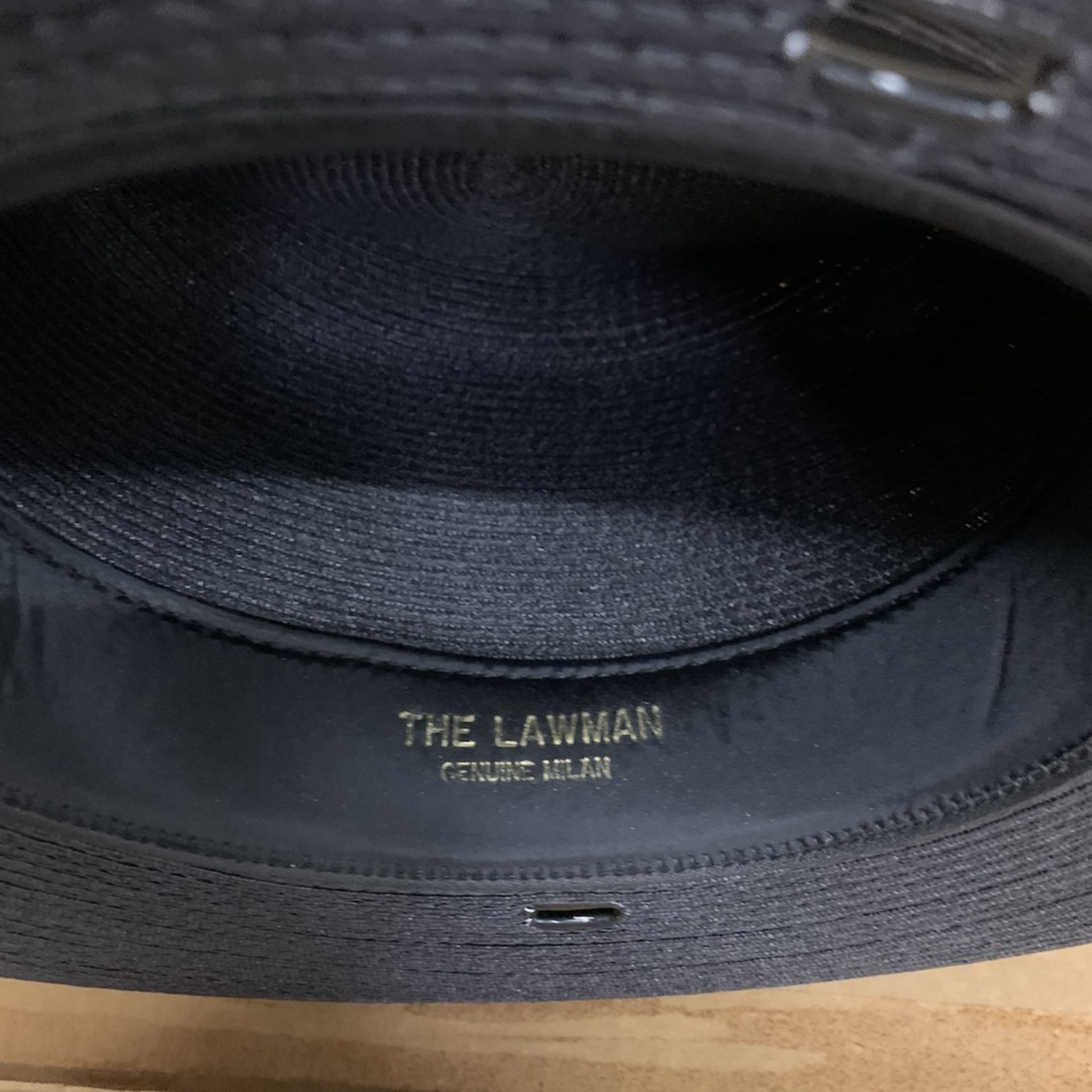 8 Campaign Uniform Hats, Black Straw Double The Lawman, and Flex-3X Beaver Quality, Various Sizes - Image 4 of 8