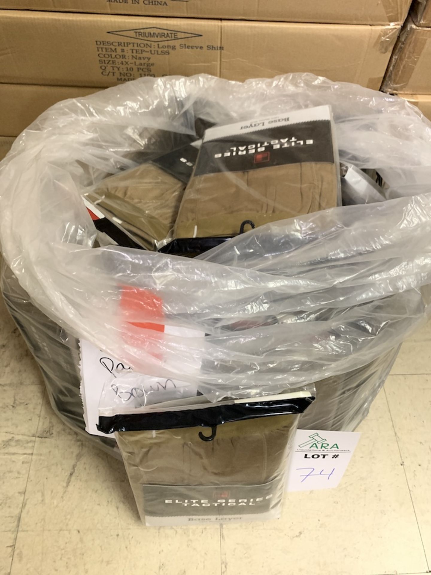 45 Pairs of Elite Series Tactical Base Layer Pants, New in Pack, Brown, Merino Wool, Retail $1,125+ - Image 2 of 4