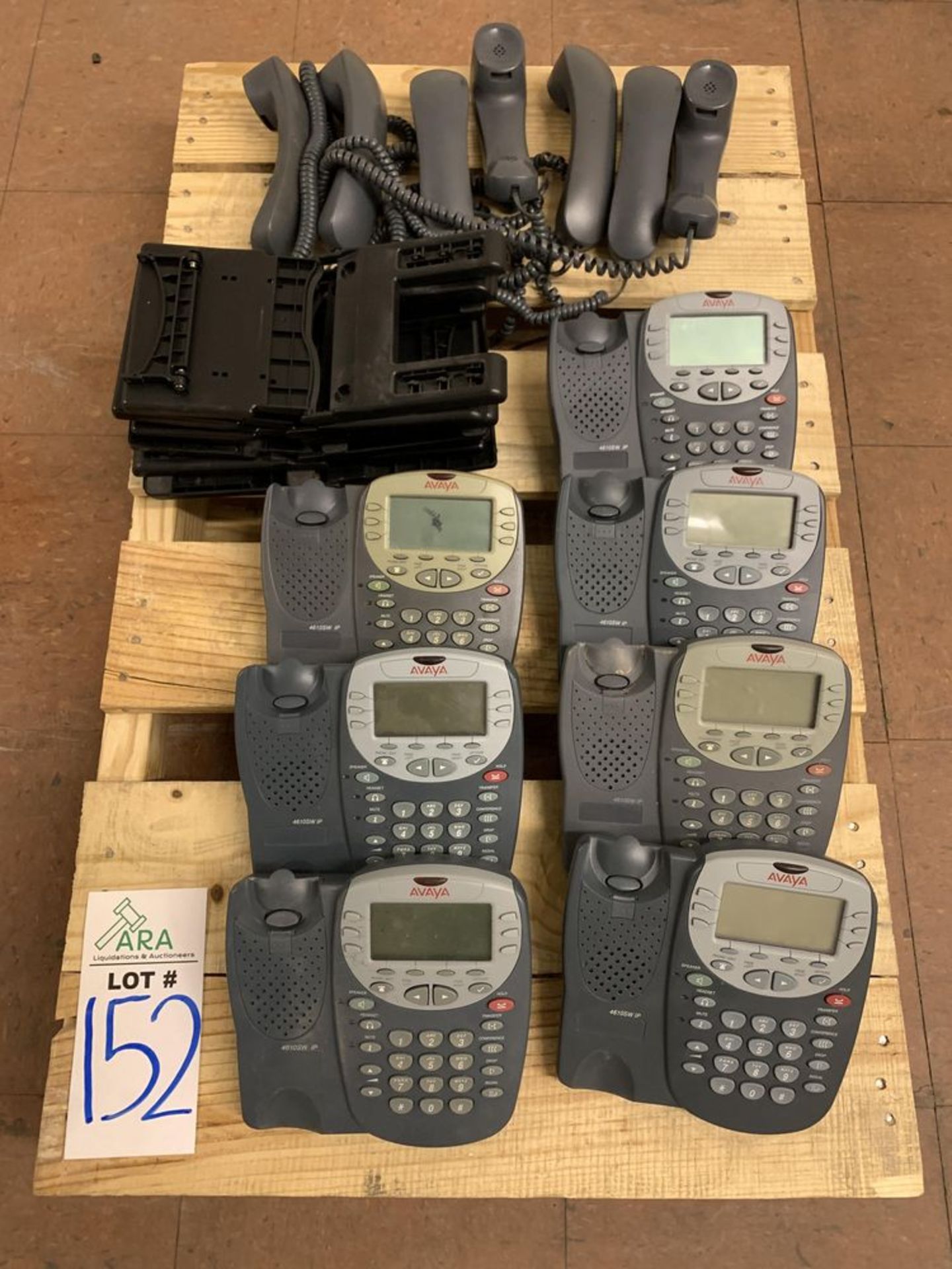 7 AVAYA PHONE HANDSETS, MODEL 4610SW IPALL ITEMS ARE SOLD AS IS UNTESTED BUT CAME FROM A WORKING