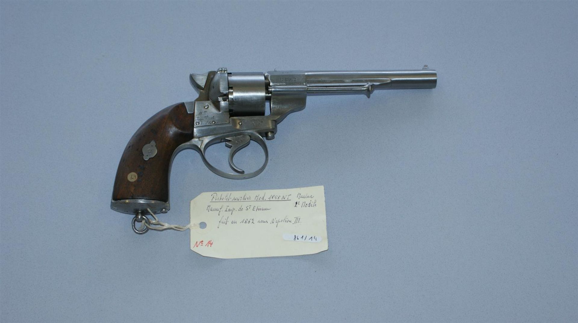 1 PISTOLET REVOLVER modèle 1858 NT de marine - calibre 12 - 2ème modèle - [...] - Bild 2 aus 5