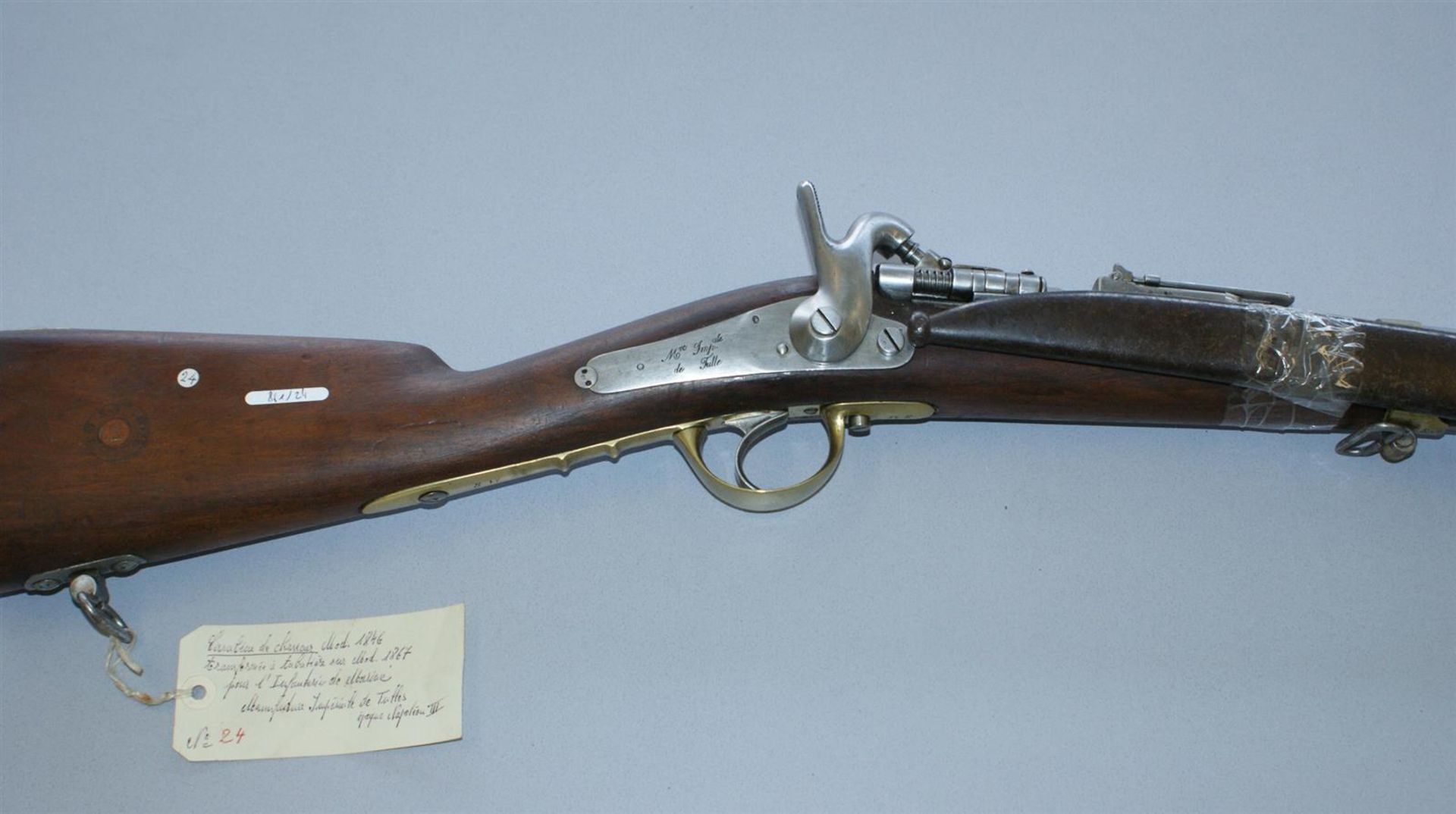 1 CARABINE de chasseur modèle 1846 modifié 1867 à tabatière pour Infanterie de [...] - Bild 4 aus 4