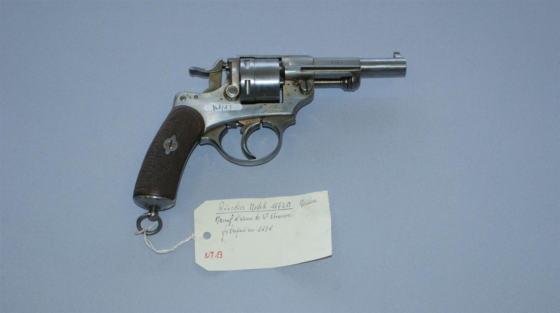 1 REVOLVER modèle 1873 M de marine - calibre 11 - Manufacture d'armes de St Etienne [...]