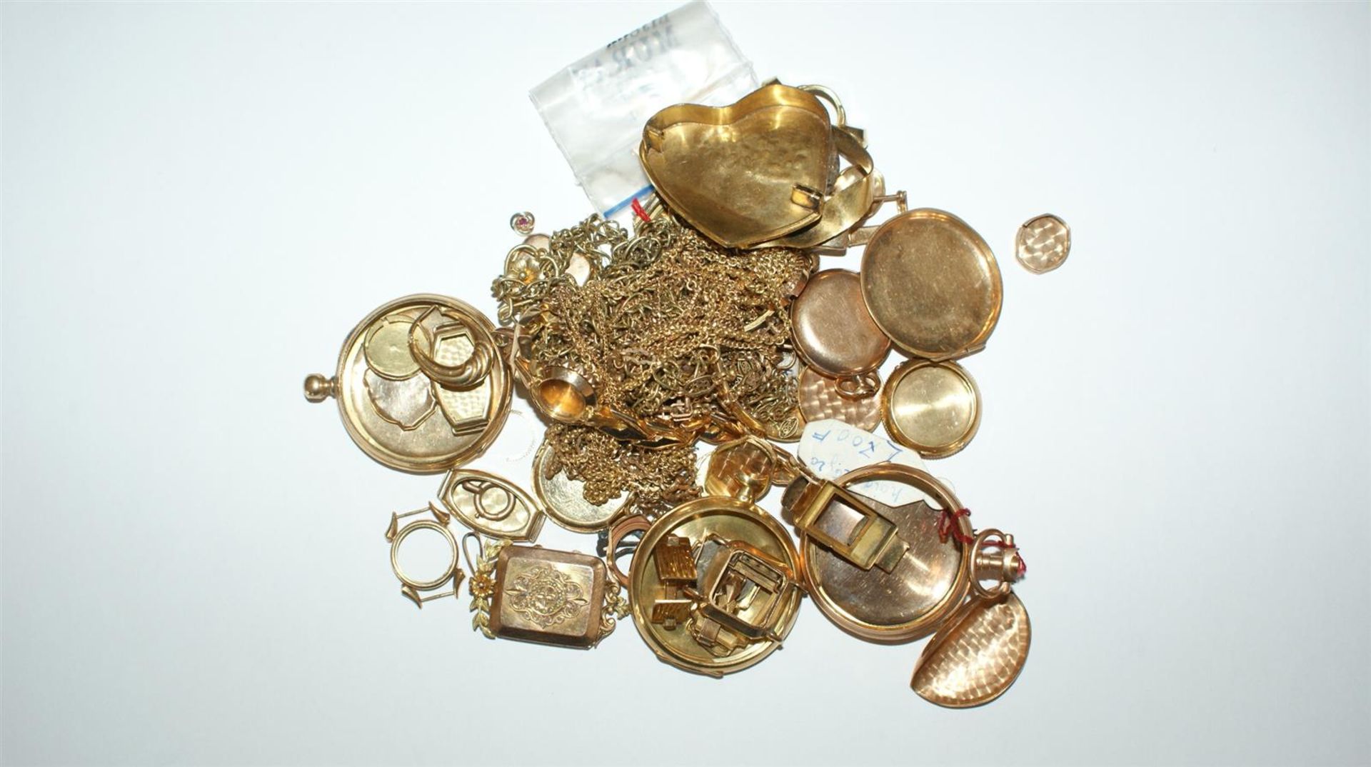 1 BOITE métal de thé Twinings contenant divers boîtiers de montres en or (vides [...] - Bild 2 aus 2