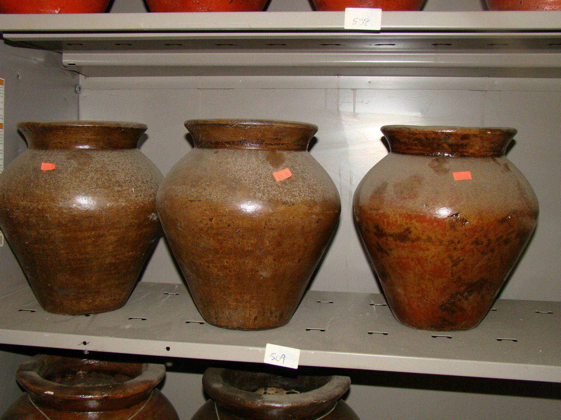 Pottery vases (3 qty)