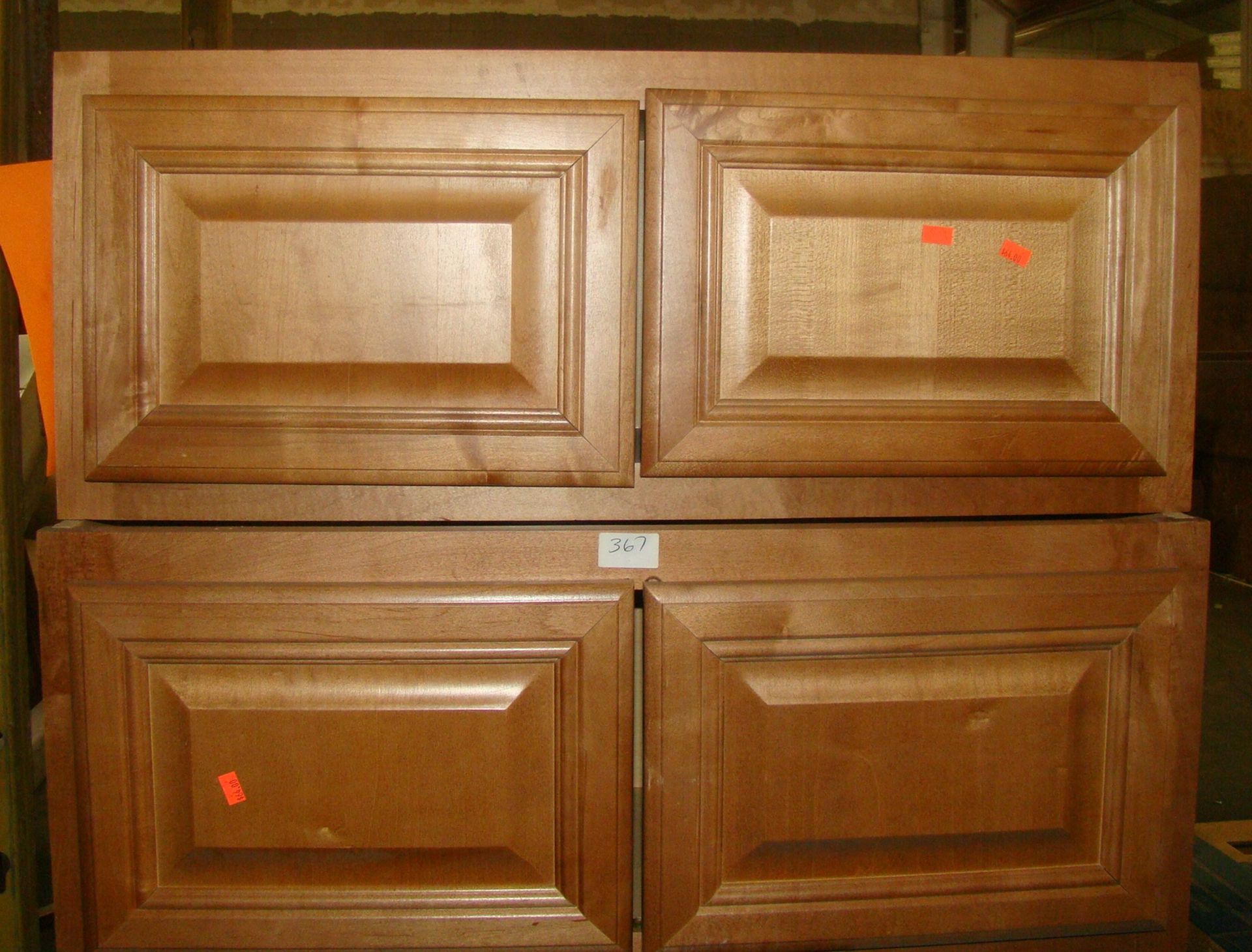 Wall Bridge Cabinet 30”w x 12”h x 12”d Oak (2 qty)