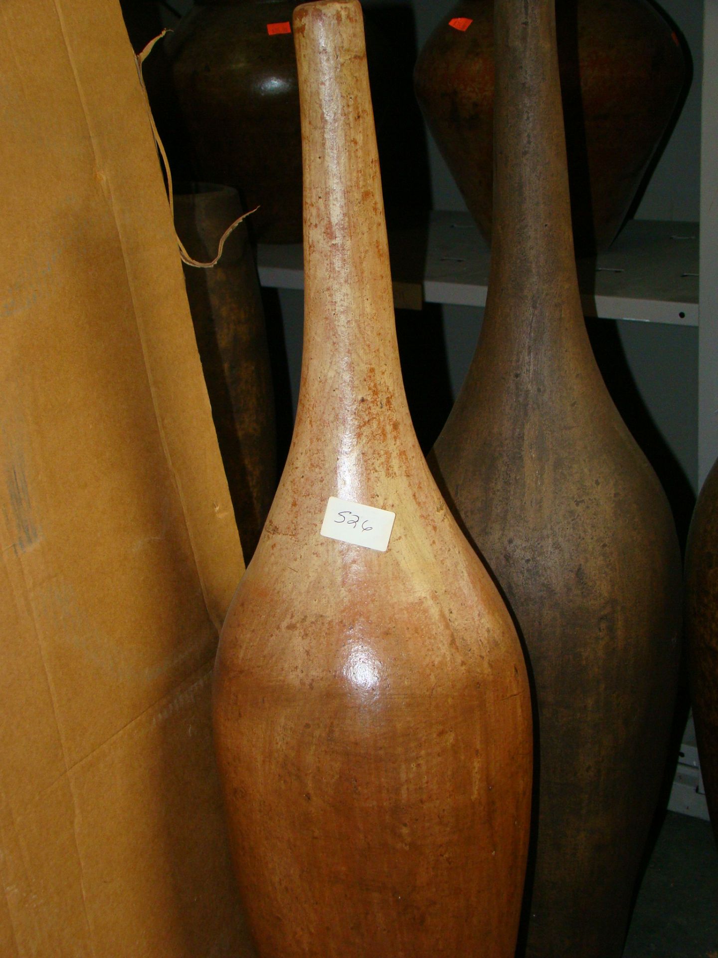 Pottery vases (2 qty)