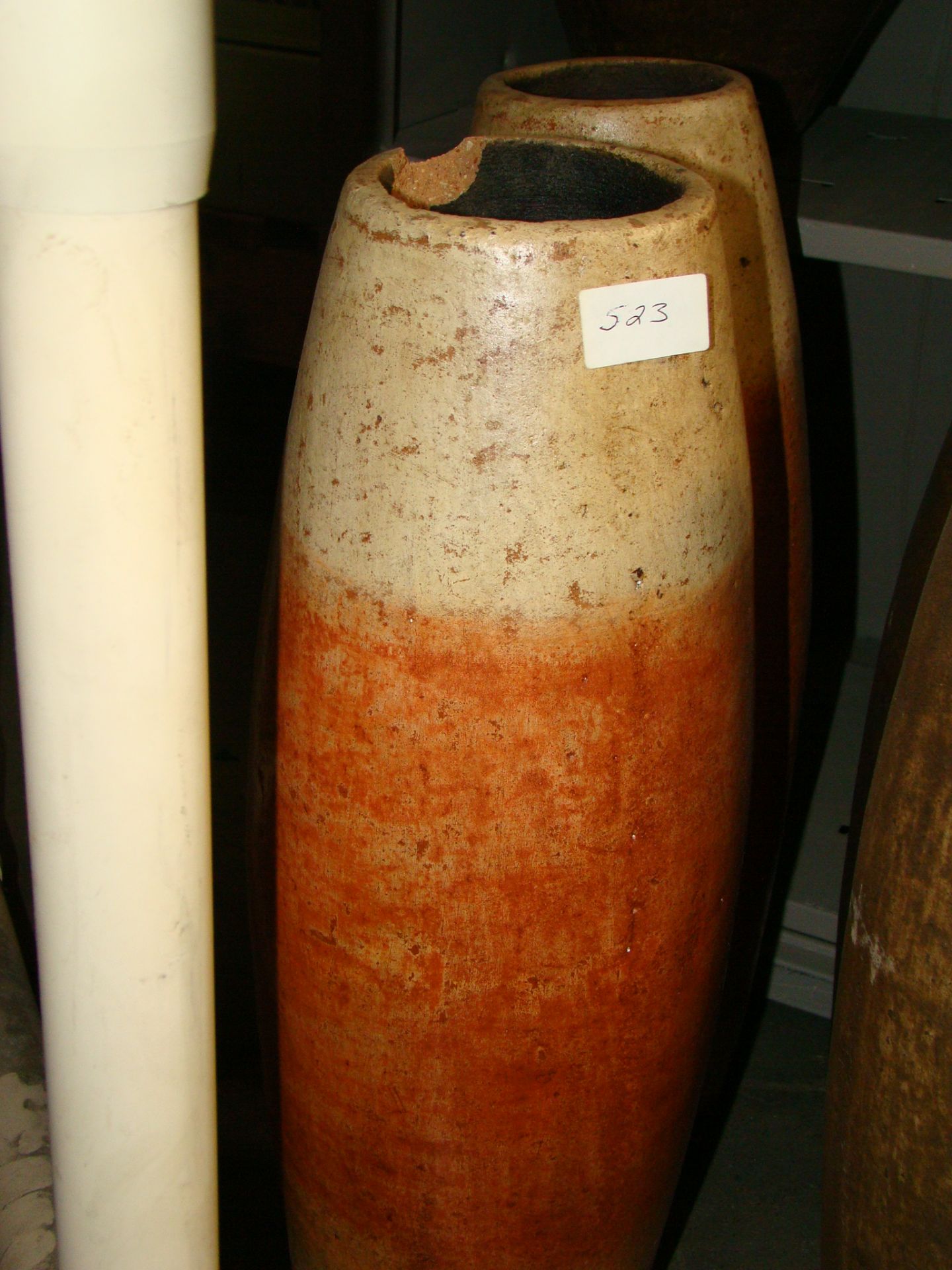 Pottery vases (2 qty)