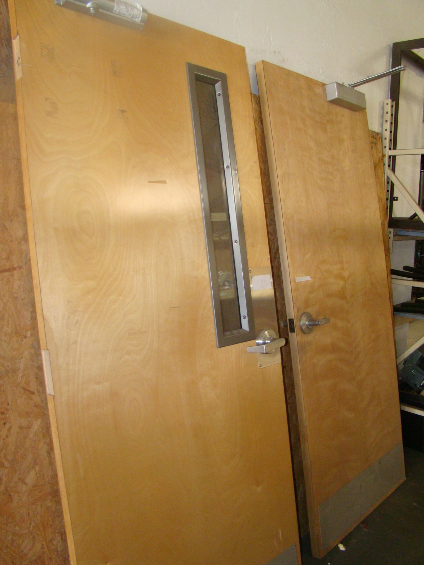 2 Office doors 83 1/2” x 36”outward swing