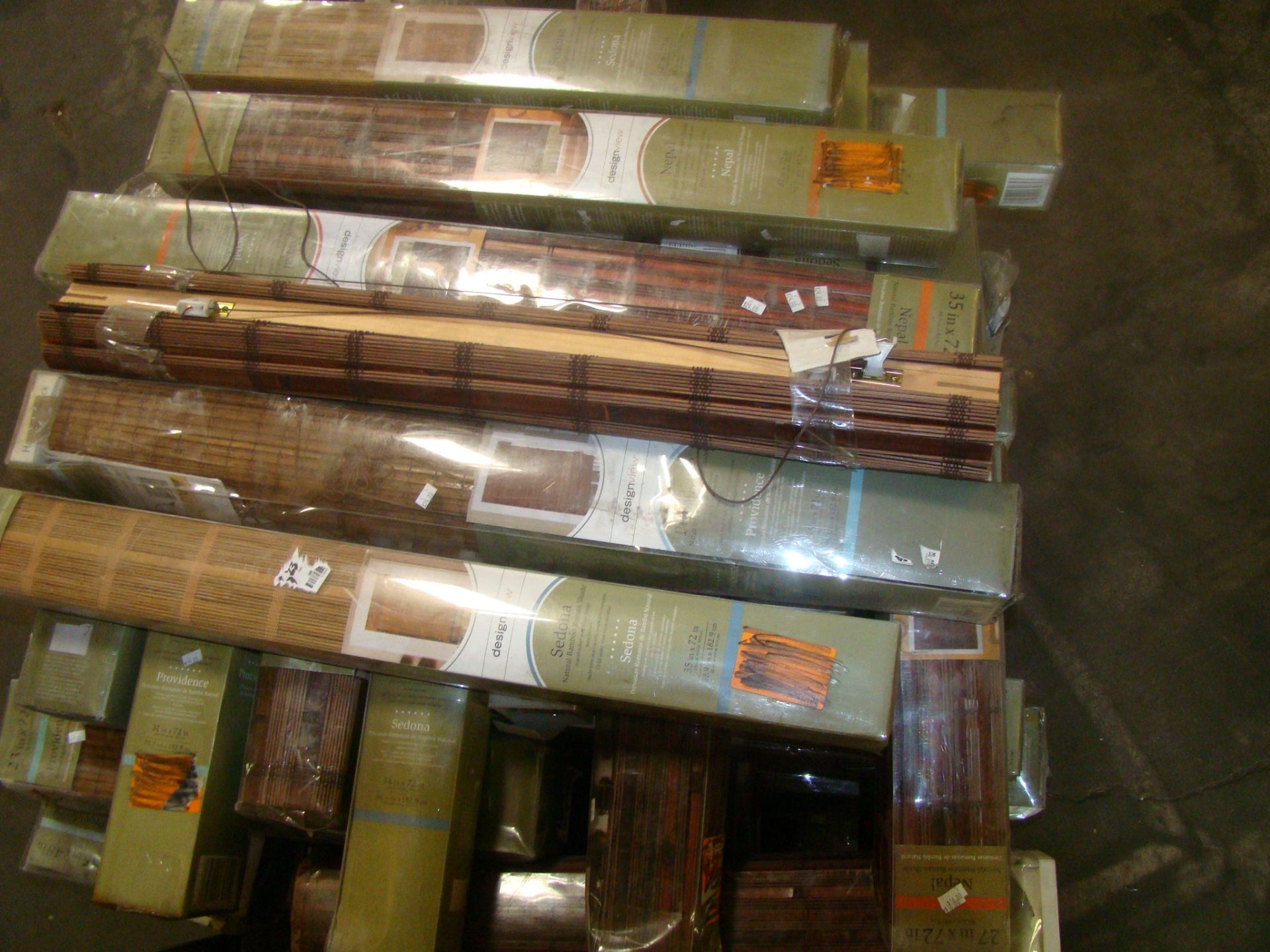 Pallet of Bamboo blinds