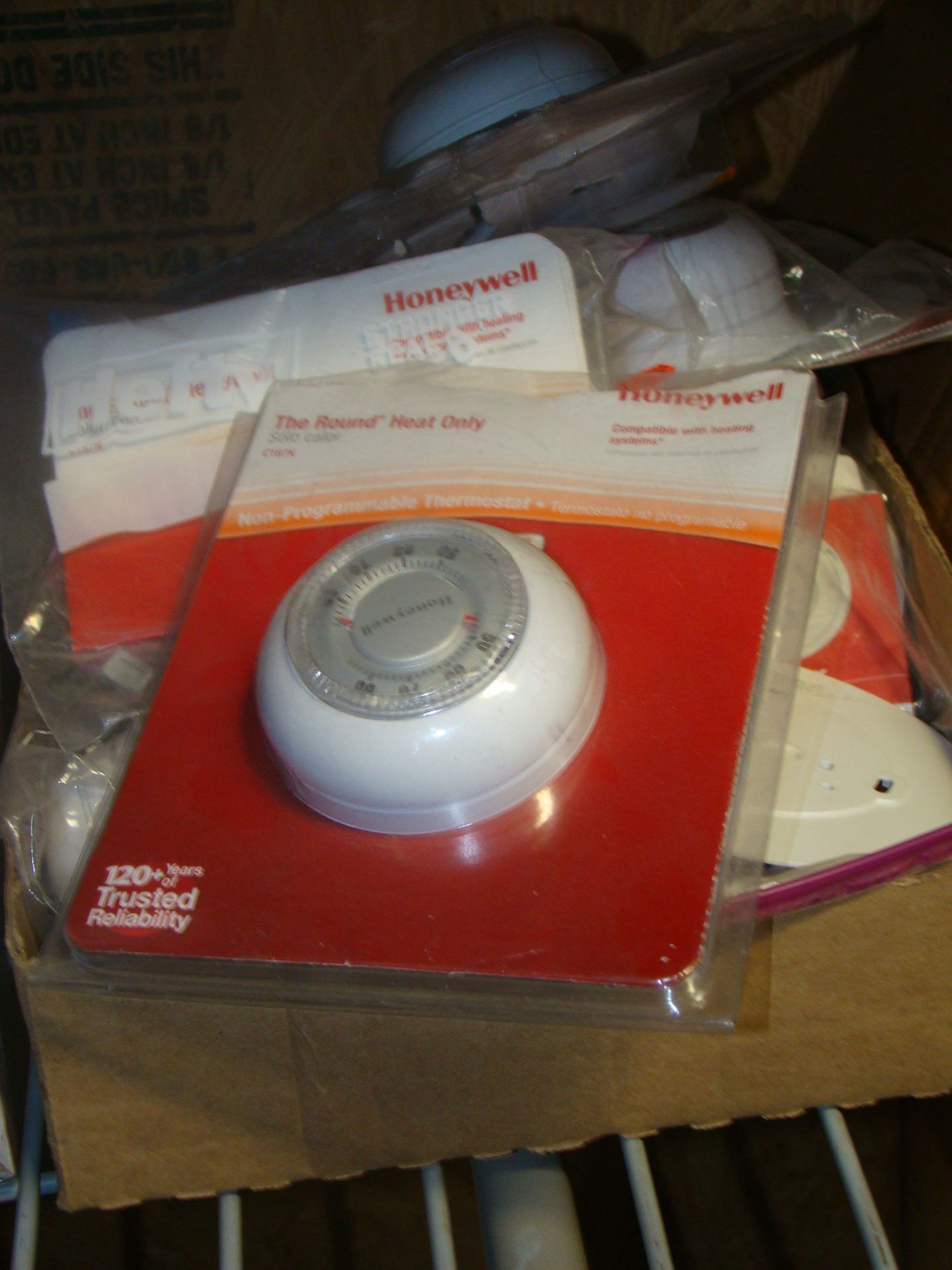 Lot of Honeywell Round Heat only thermostat
