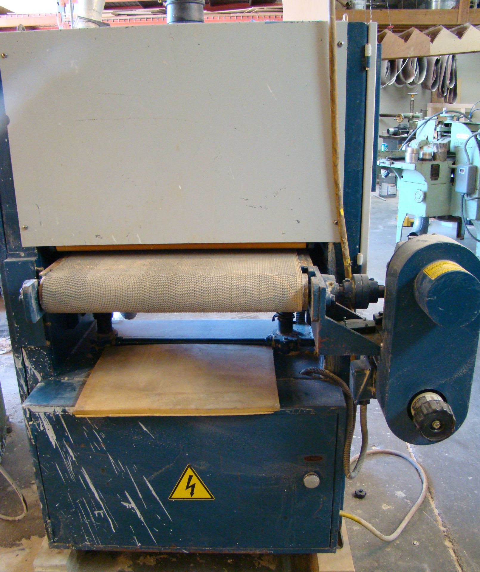Sunhill SDS-25 Wide Belt Sander, 1-Head, 25" width cap. - Combination head with a 4" rubber covered, - Image 3 of 9