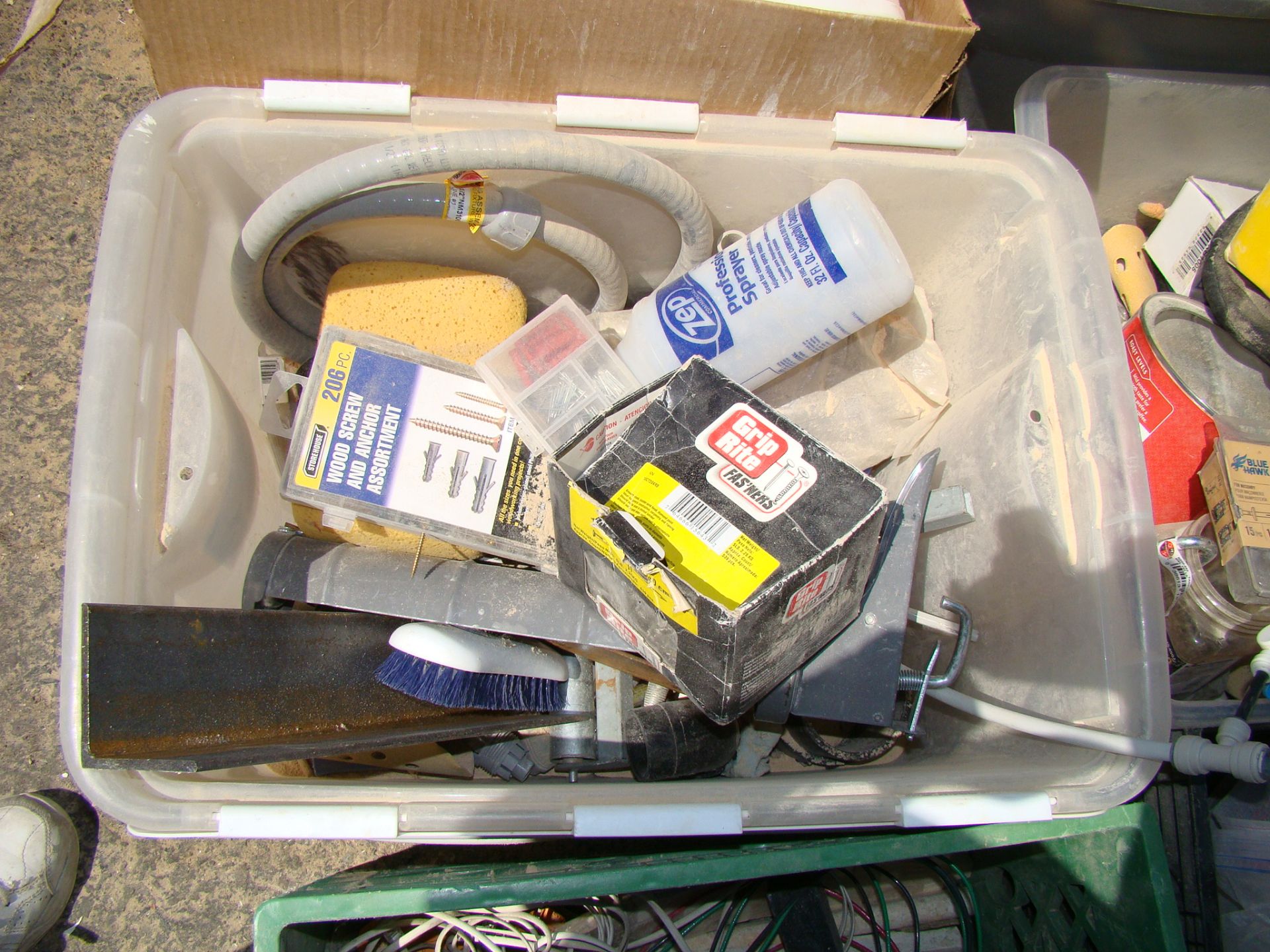 6 Bins of Misc Hardware, Plumbing and Electrical Supplies - Image 5 of 8