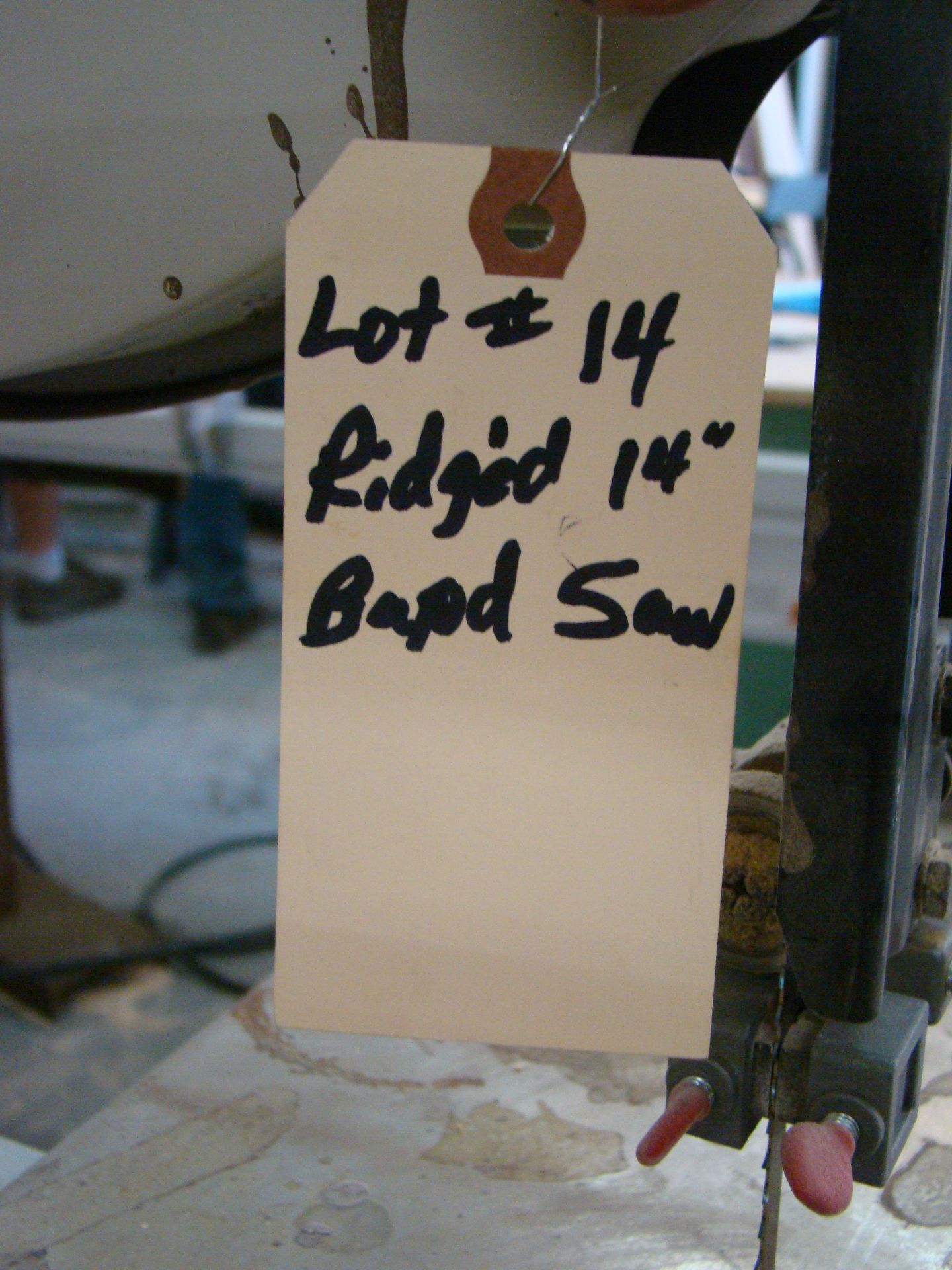 Ridgid 14" Band Saw Model #BS14000 110 volts - Image 3 of 5