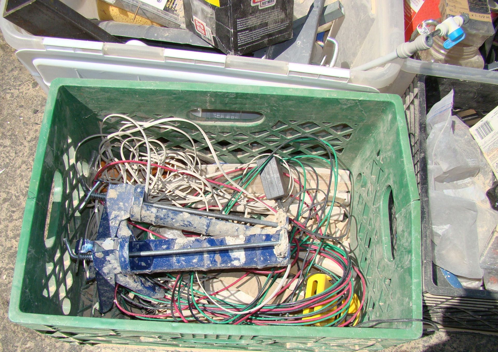 6 Bins of Misc Hardware, Plumbing and Electrical Supplies - Image 6 of 8