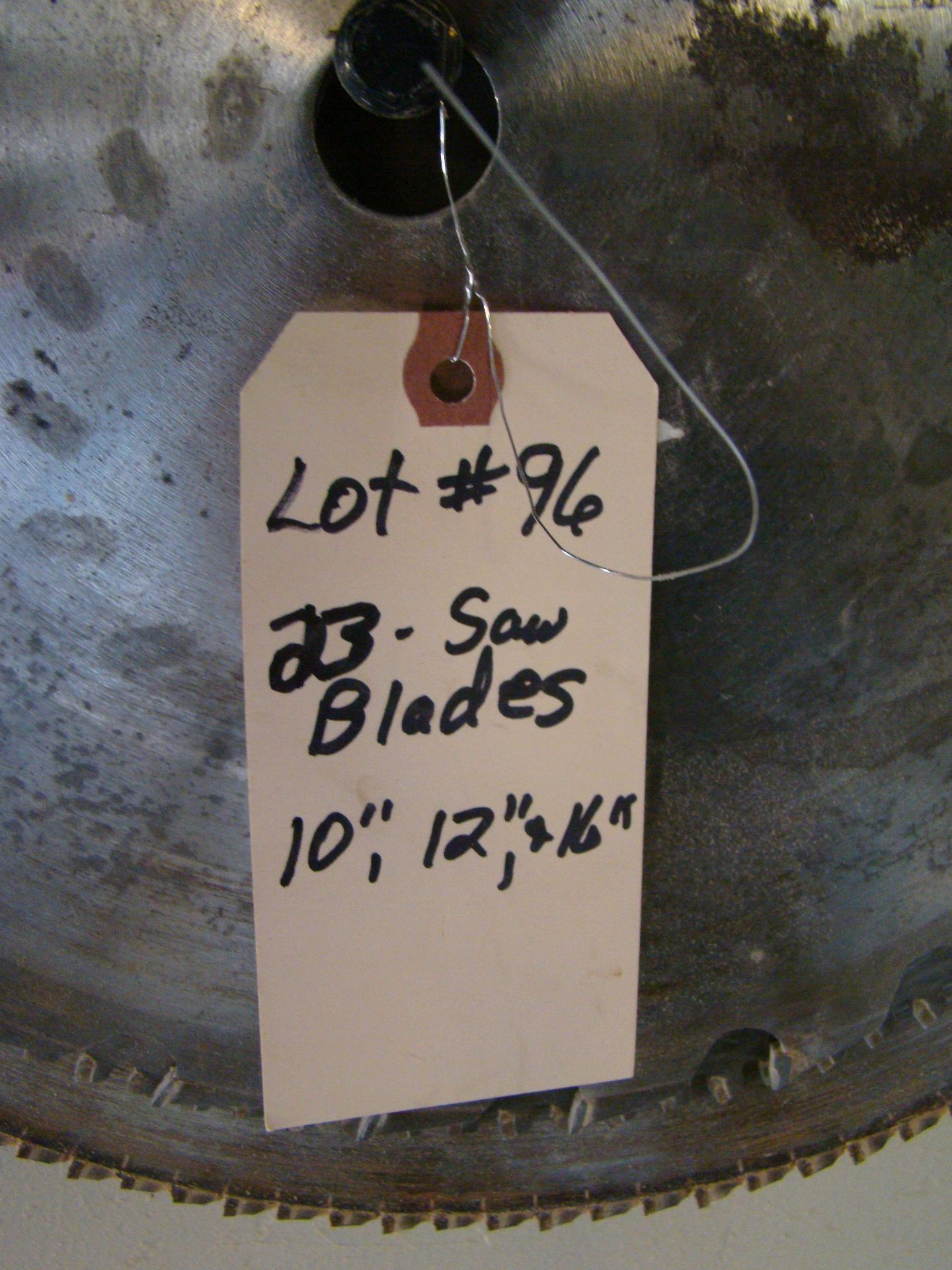 23- Saw Blades; 10",12" and 16" - Image 2 of 5