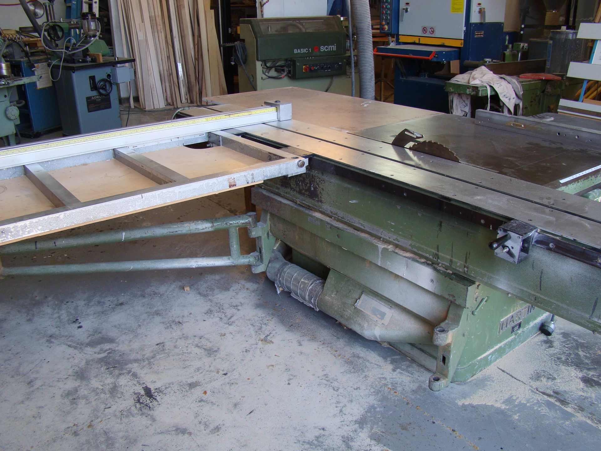 Martin Sliding Table Saw Model # T75G Has tilting arbor 0-45°,13½" x 99", sliding table, 6.6HP 220/ - Image 2 of 5