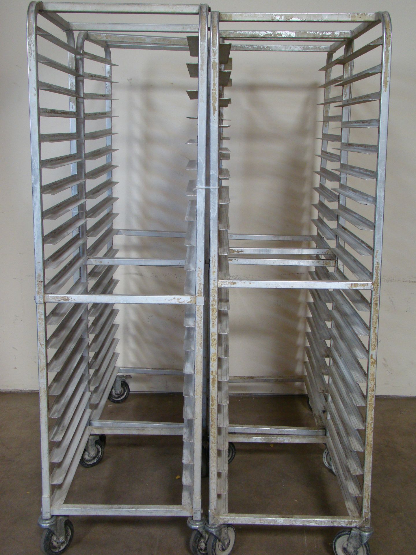 4 - Bakers Aluminum Racks 64" h x 36" w x 20" d (4-20 shelves)