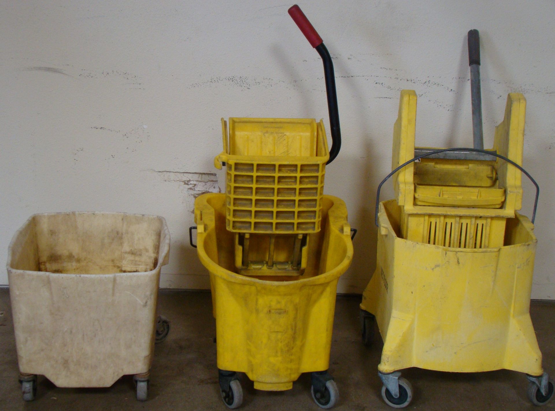 3 - Mop buckets on wheels