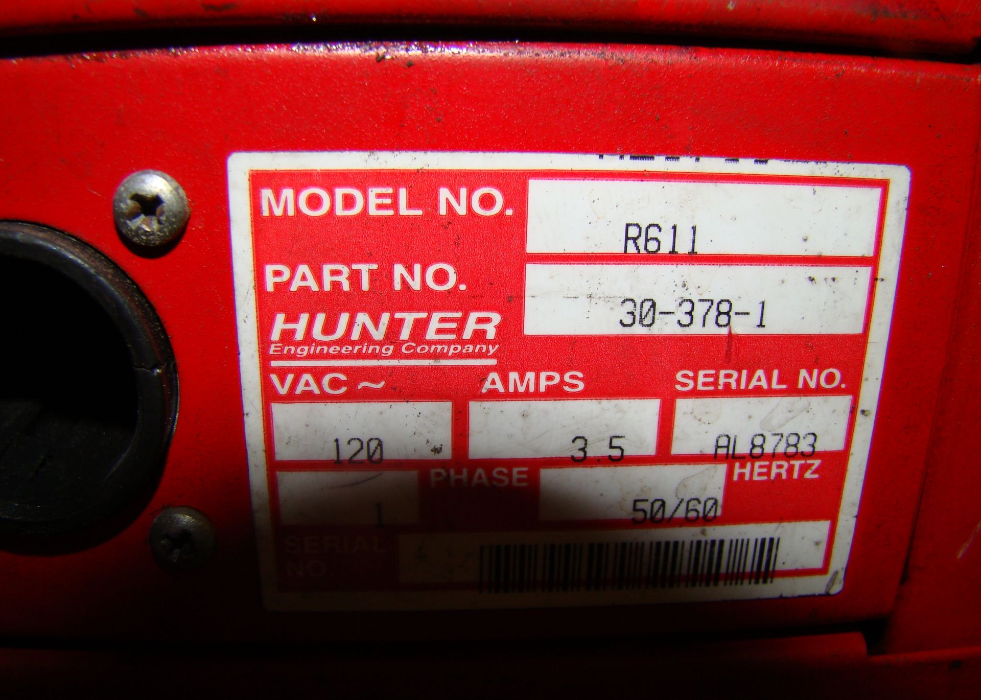 Hunter DSP400 Alignment Machine, 4-DSP 400 sensors, compter, & mobile cart on wheels - Image 9 of 11