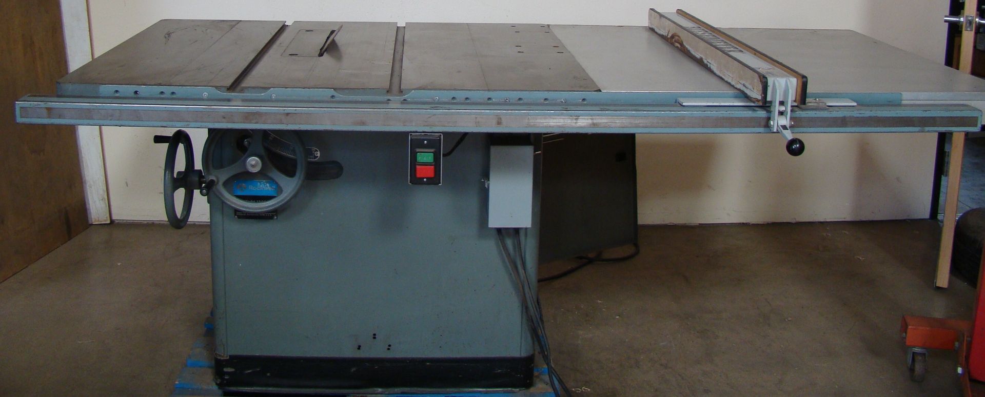 Rockwell 12"-14" Tilting /Arbor Table Saw 50" Biesemeyer Rails & Fence Model 12/14; 7.5HP 230/460