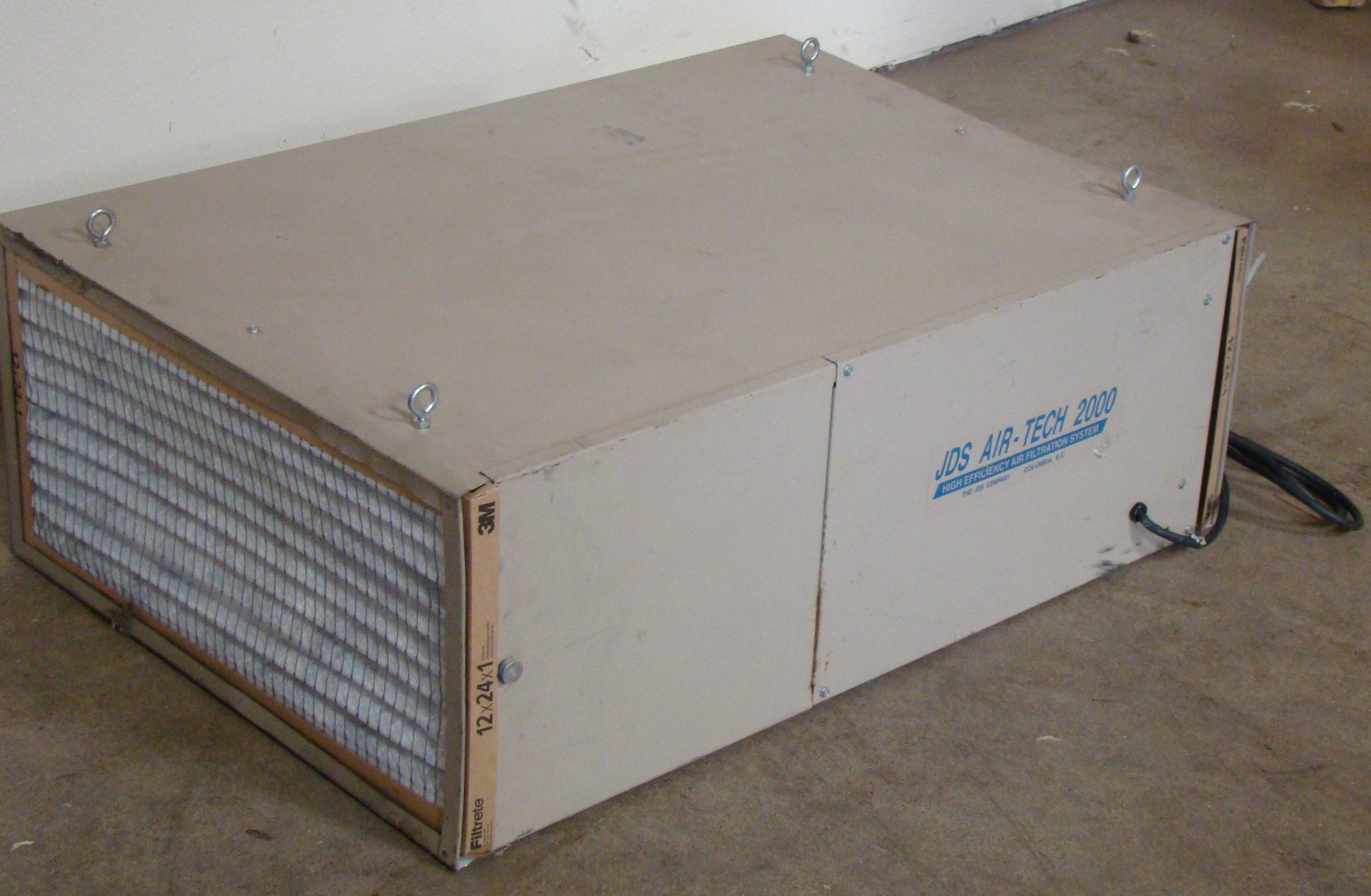 JDS Airtech 2000 High Efficiency Air Filtration system, 115 Volt, 12" h x 35" w x 24" d - Image 2 of 4