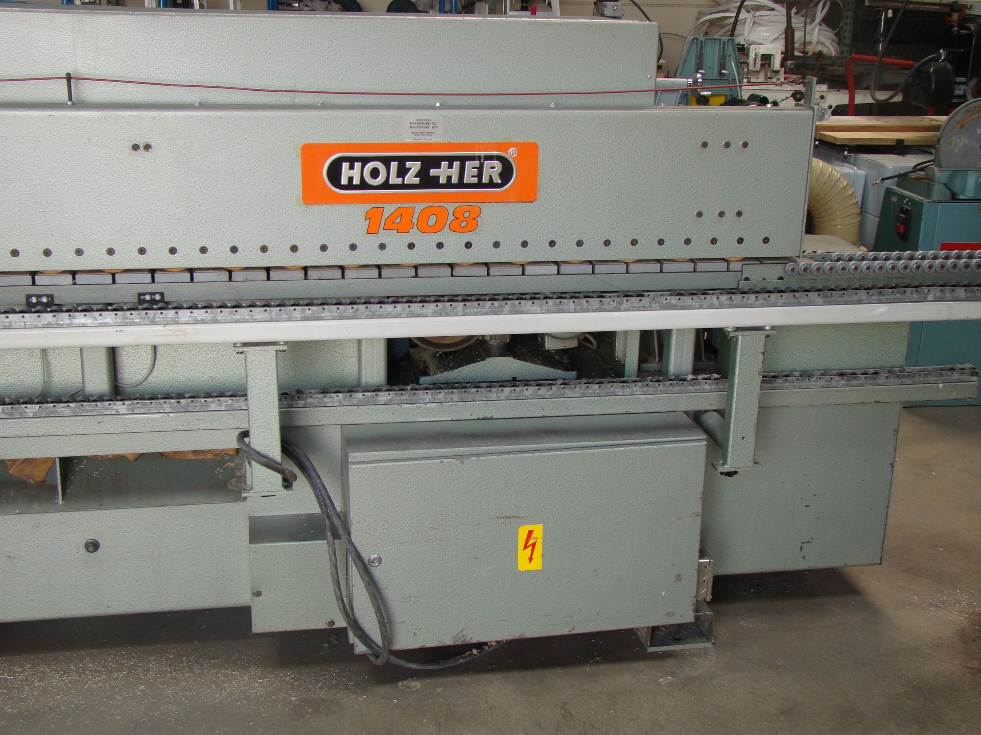 Holz-Her Edge Bander 1408 Pressure Roller, Uses GluJet, End trim stations, Flush/Bevel Scraper, - Image 3 of 10